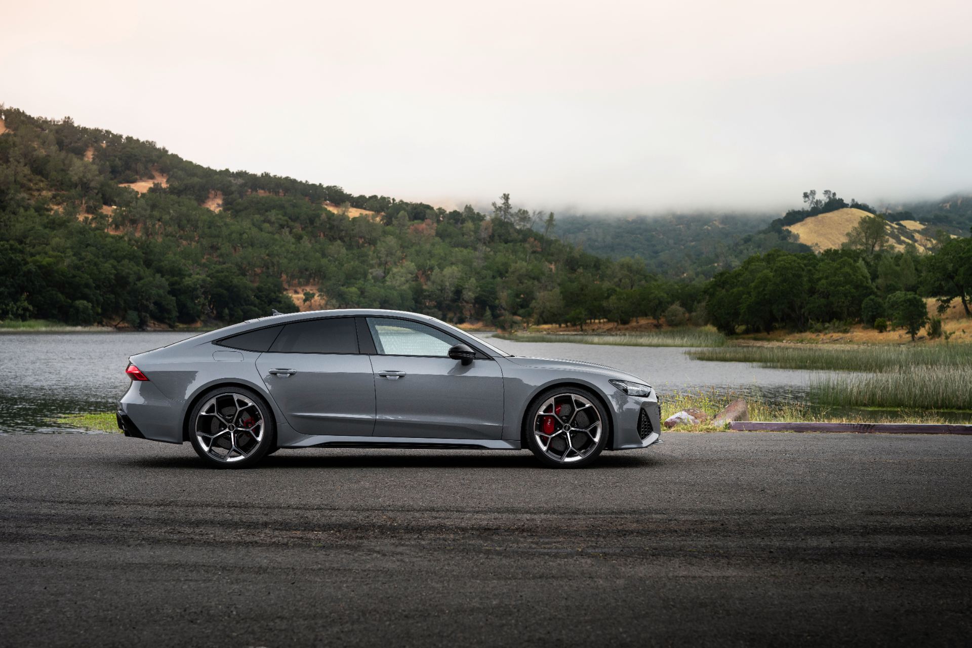 2026 audi rs 7 side profile lake nardo grey