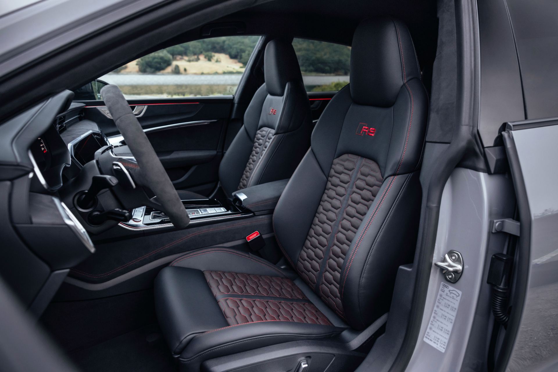 2026 audi rs 7 interior front seats rs logo