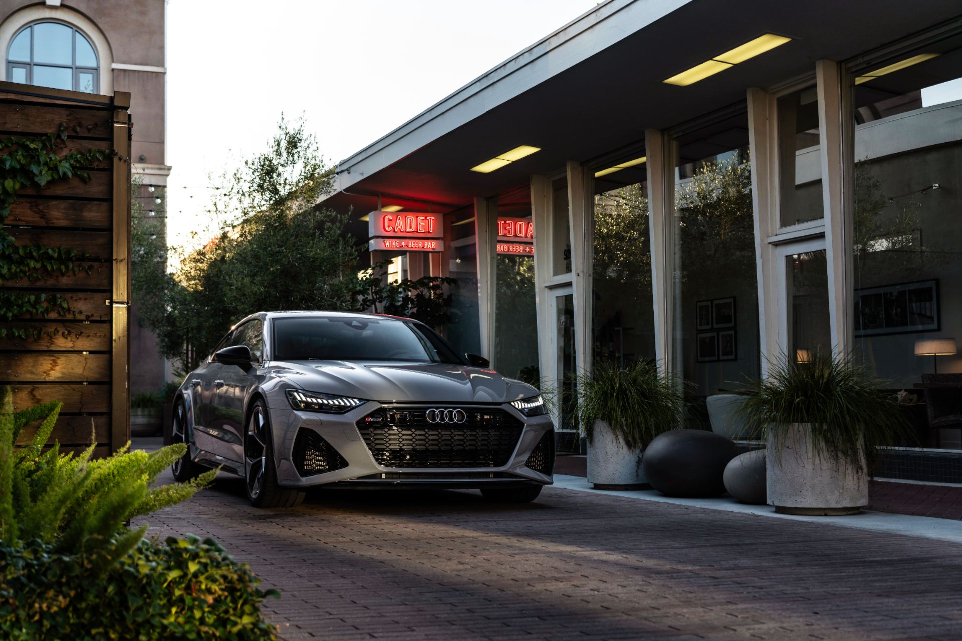 2026 audi rs 7 front three quarter diner nardo grey