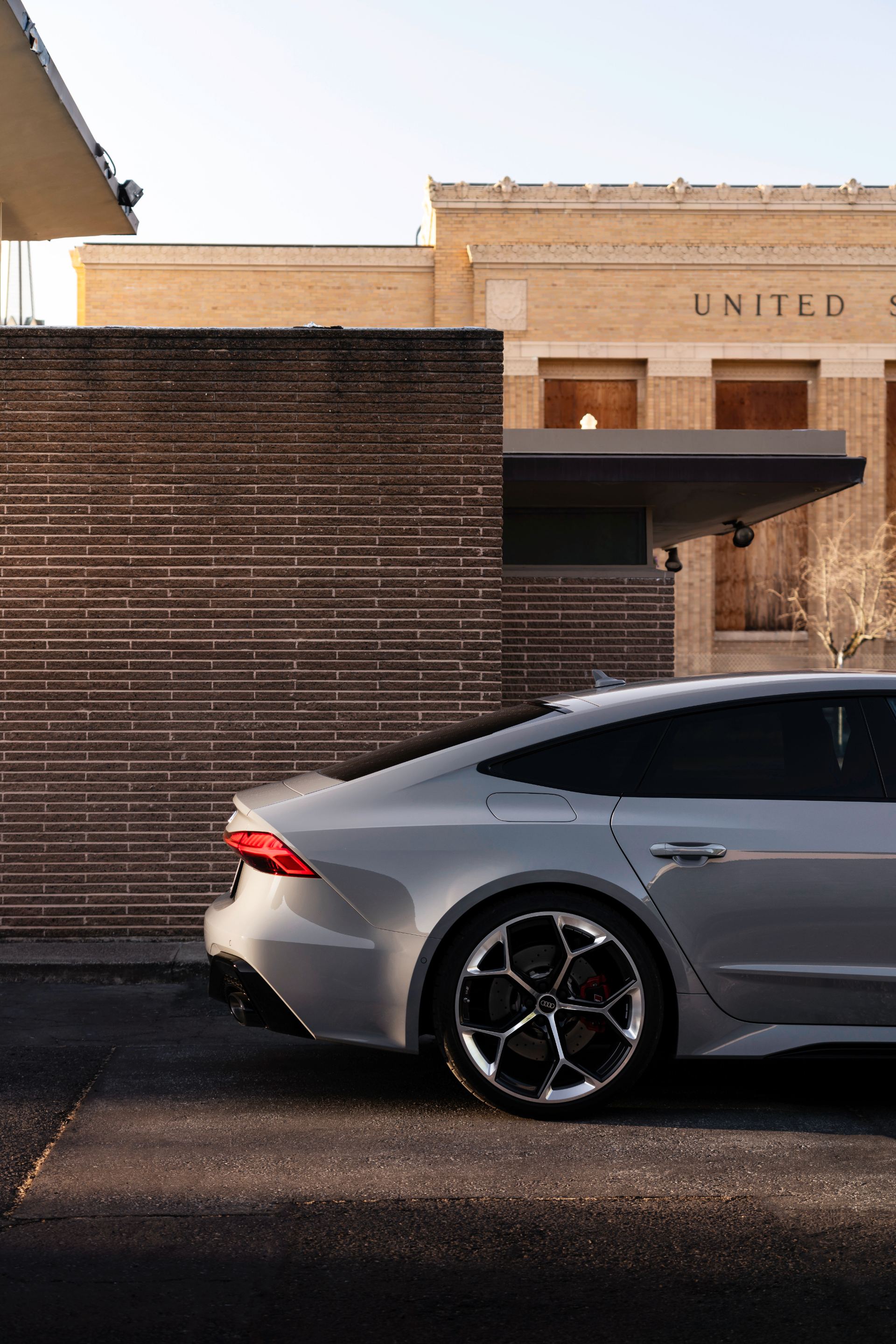 2026 audi rs 7 side rear portrait nardo grey