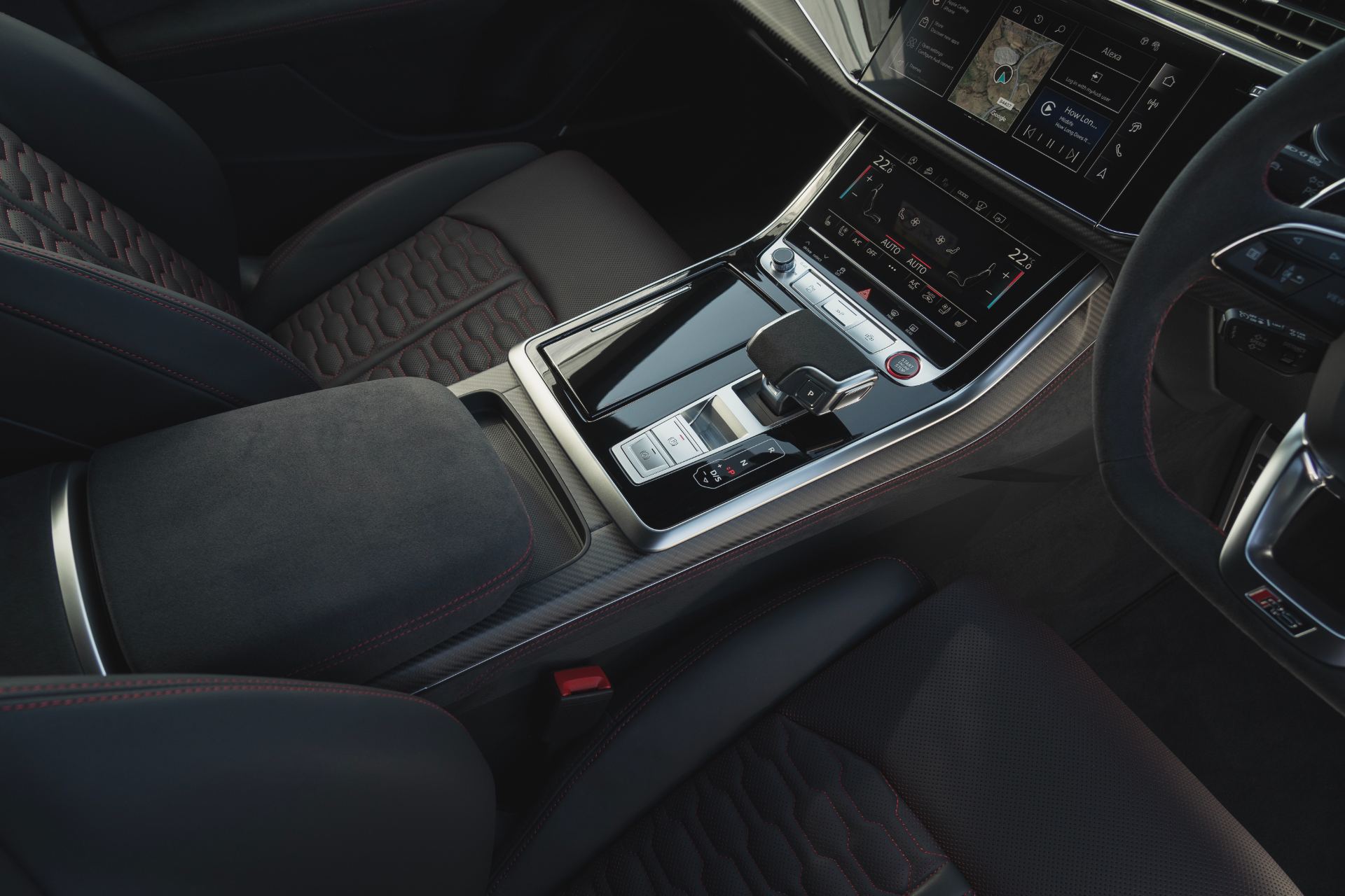2026 audi rs q8 performance interior center console