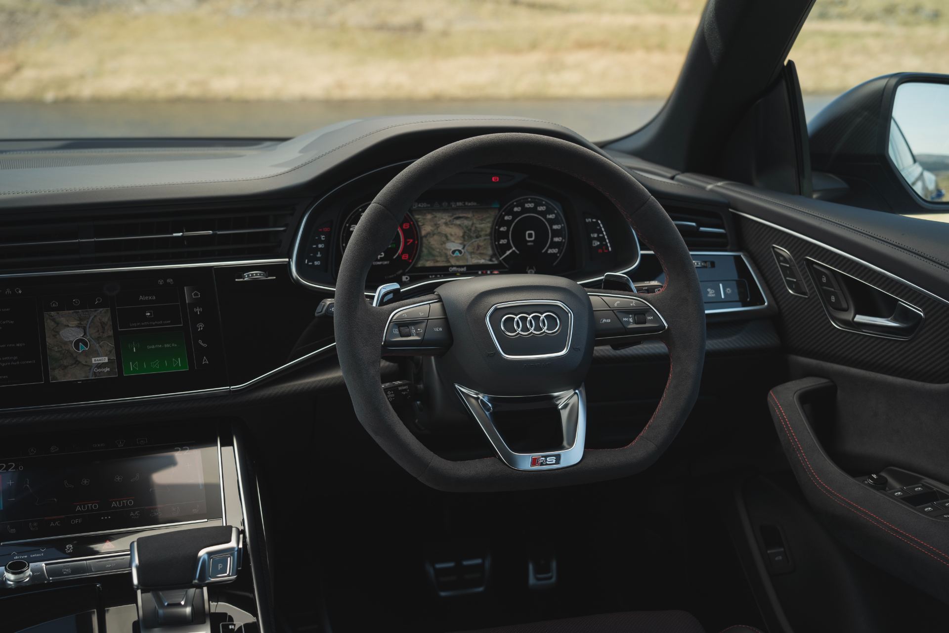2026 audi rs q8 performance interior steering wheel