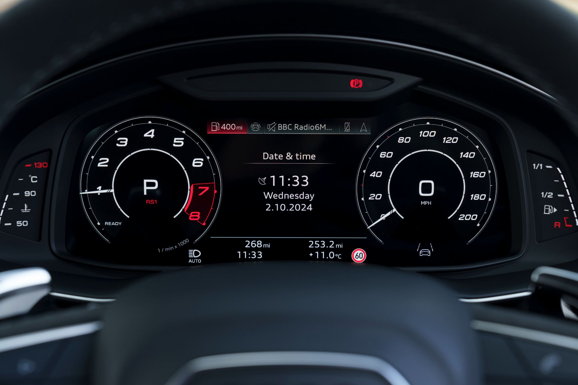 2026 audi rs q8 interior digital cluster