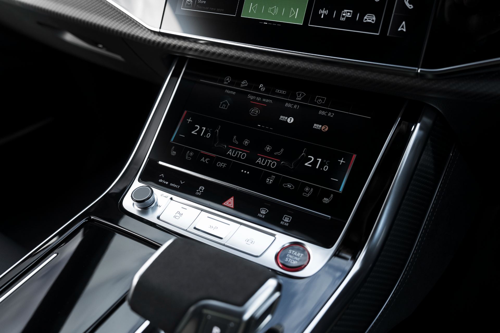 2026 audi rs q8 interior climate controls