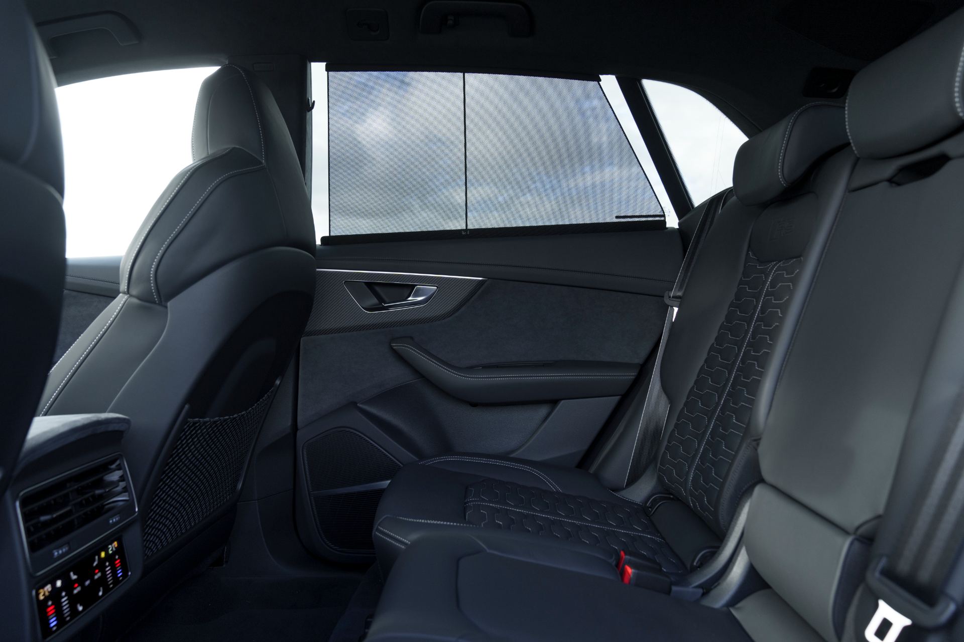 2026 audi rs q8 interior rear seats sunshade
