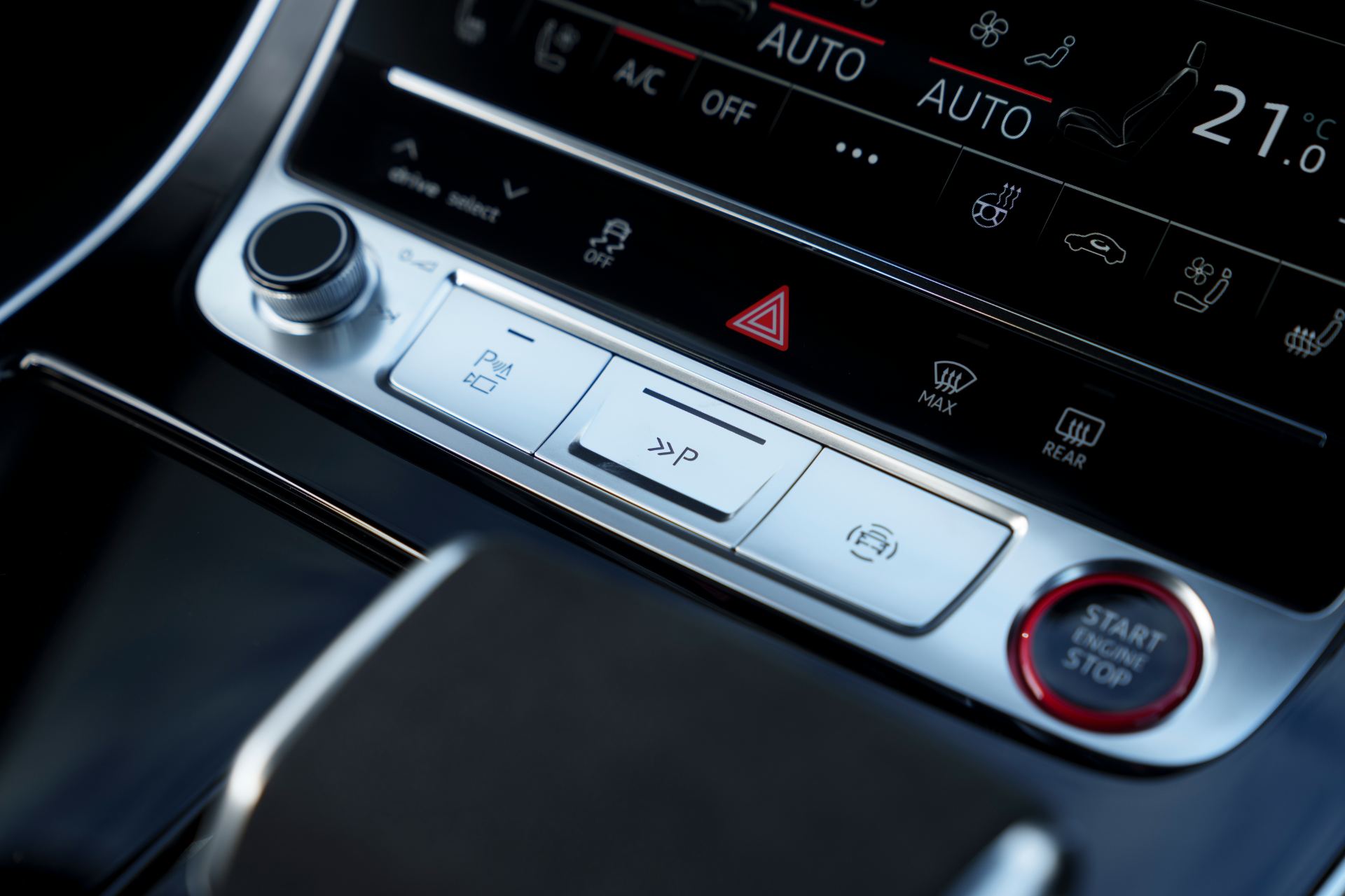 2026 audi rs q8 interior start stop button