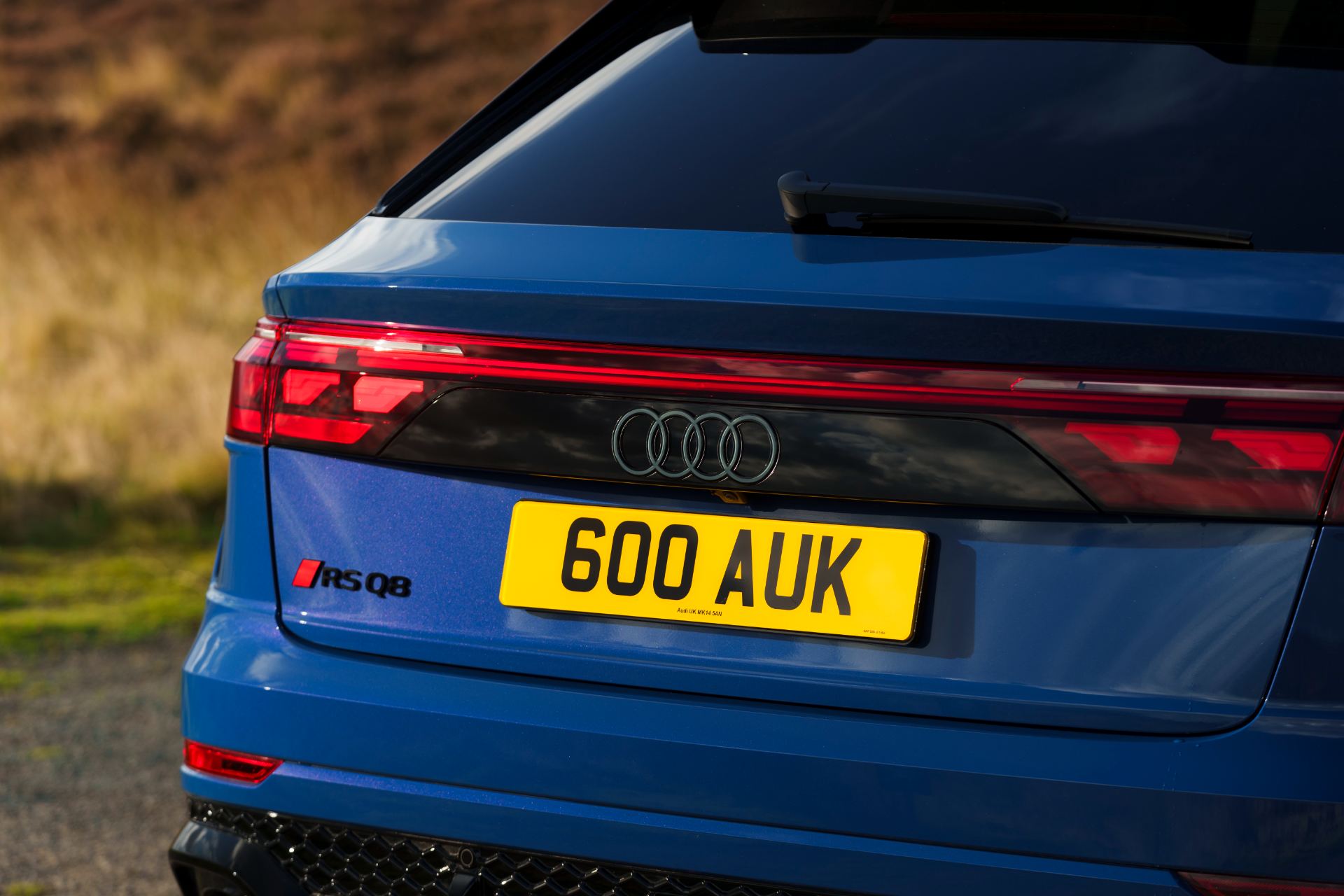2026 audi rs q8 rear badge blue