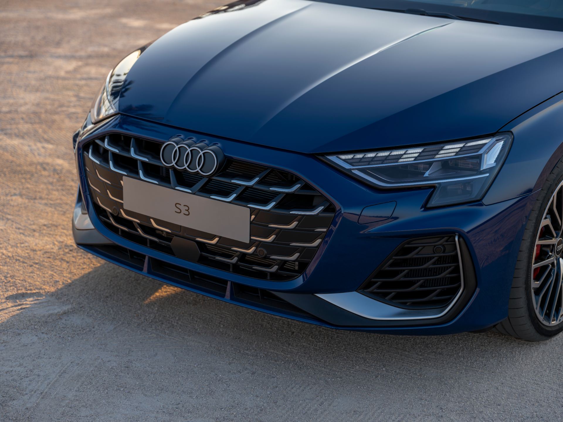 2026 audi s3 grille detail blue