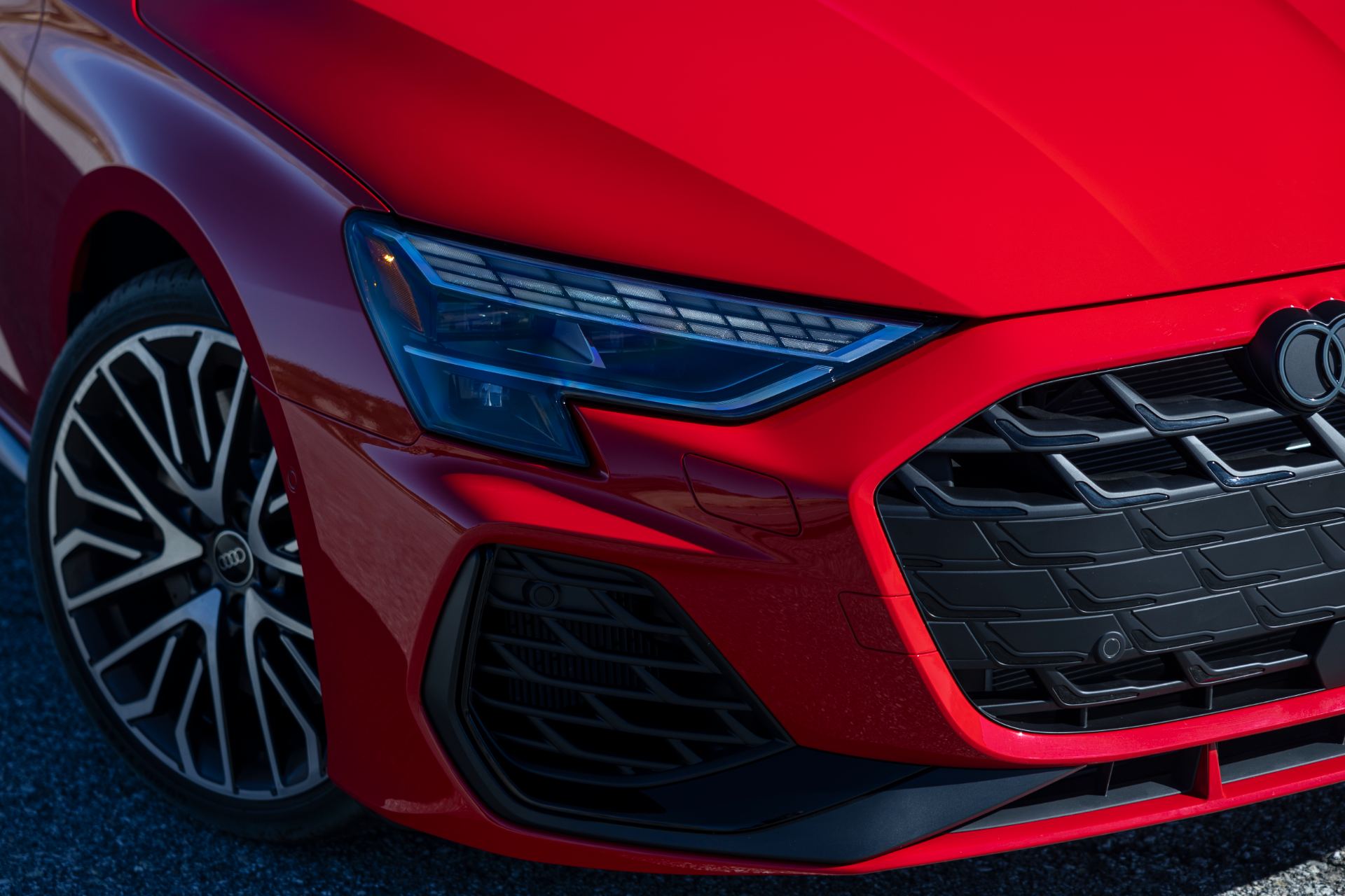 2026 audi s3 headlight grille red