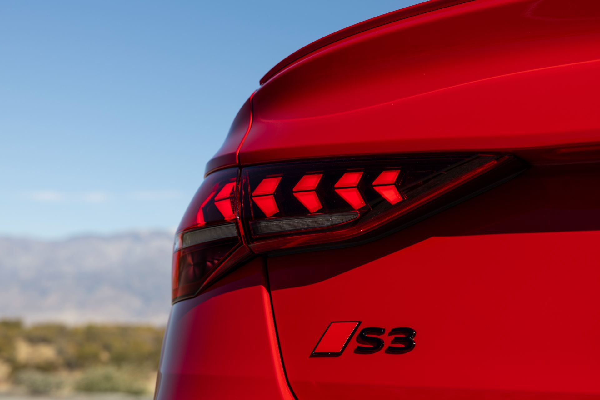 2026 audi s3 taillight badge red