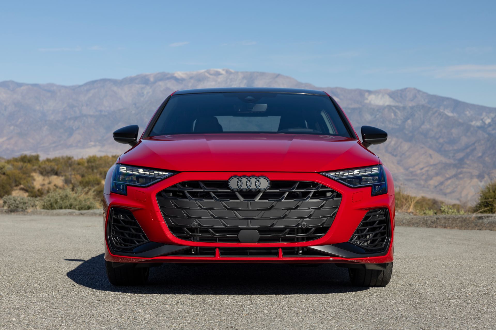 2026 audi s3 front mountains red