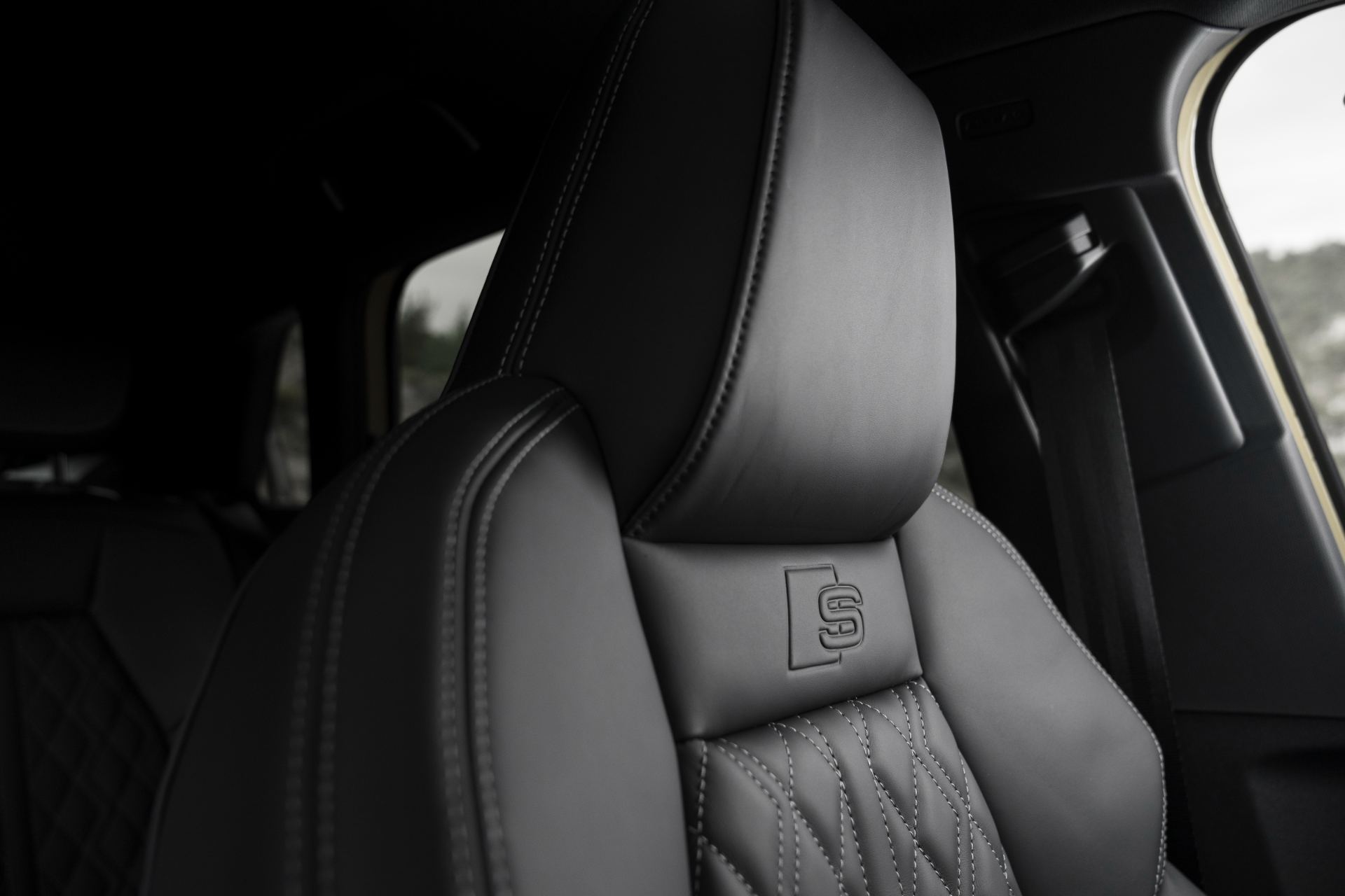 2025 audi s3 sportback interior sport seat s logo