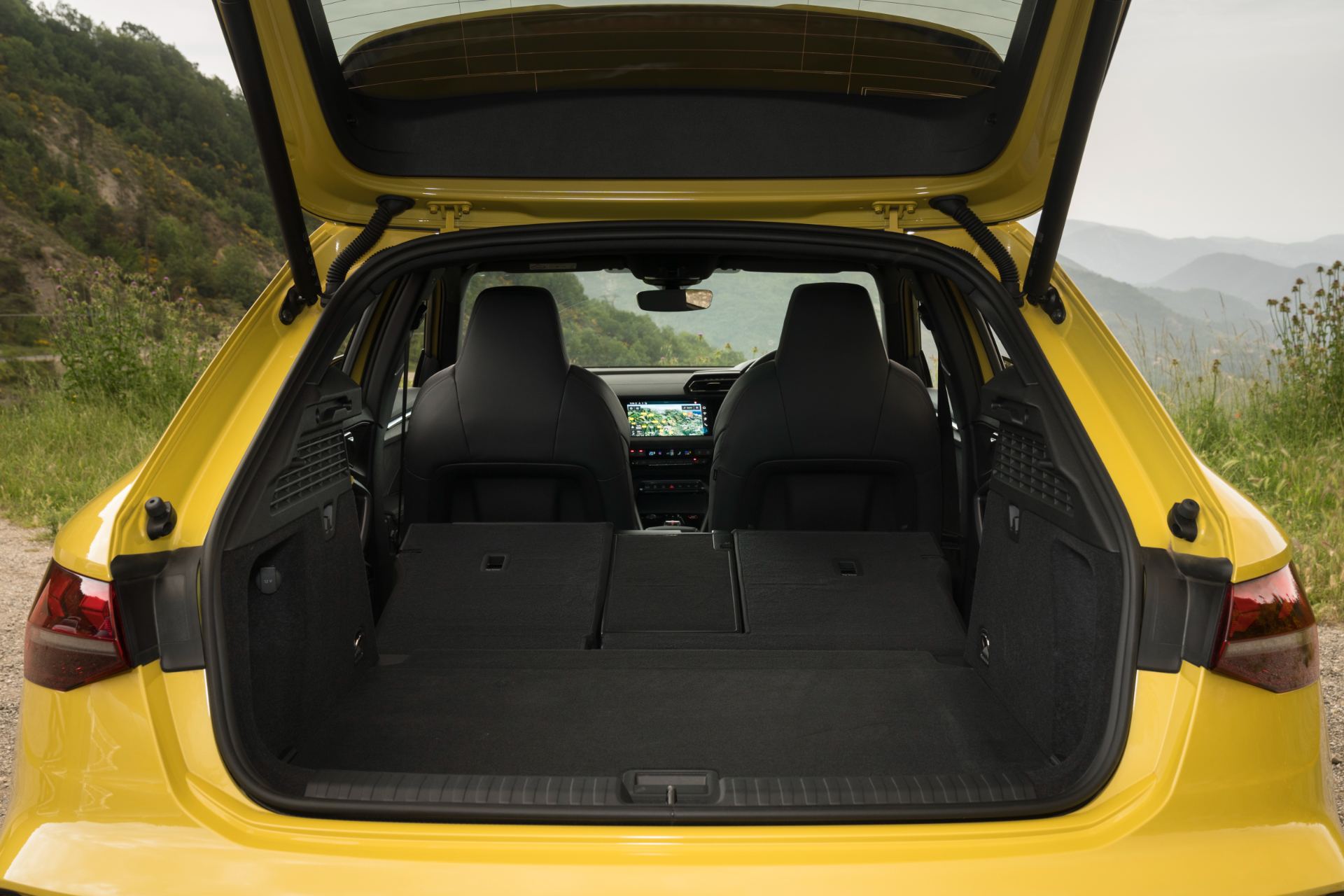 2025 audi s3 sportback cargo space seats folded