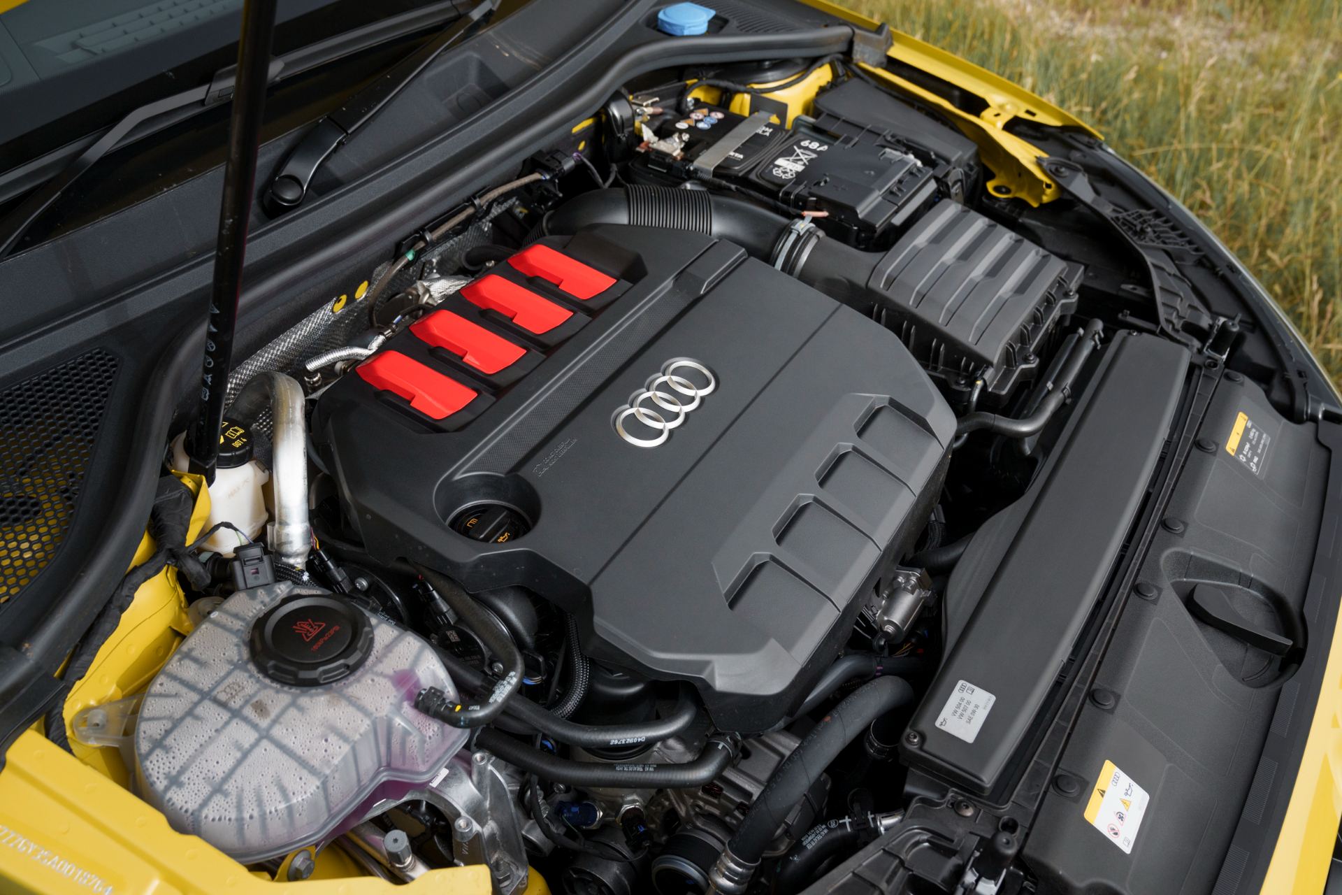 2025 audi s3 sportback engine bay side view