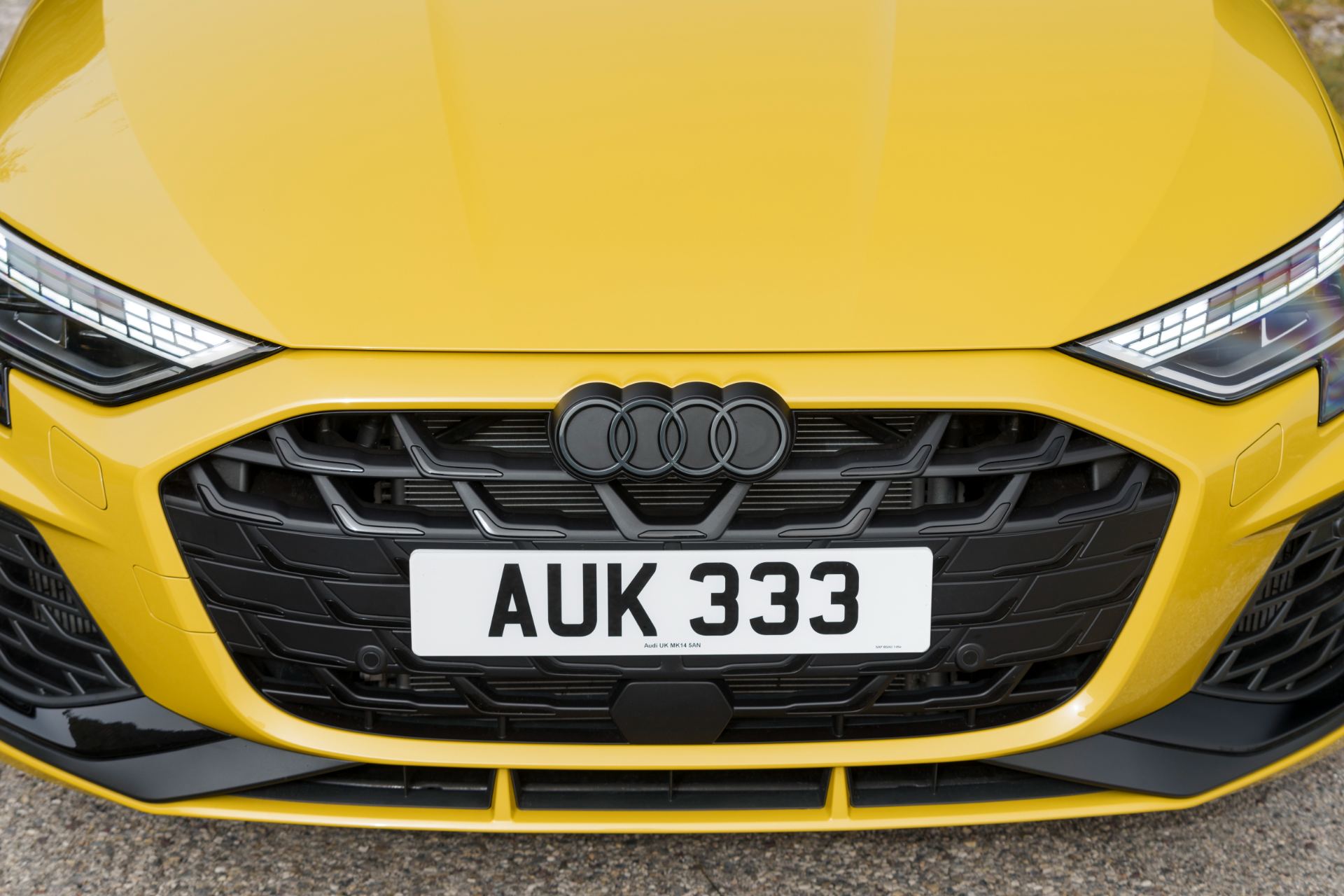 2025 audi s3 sportback grille yellow