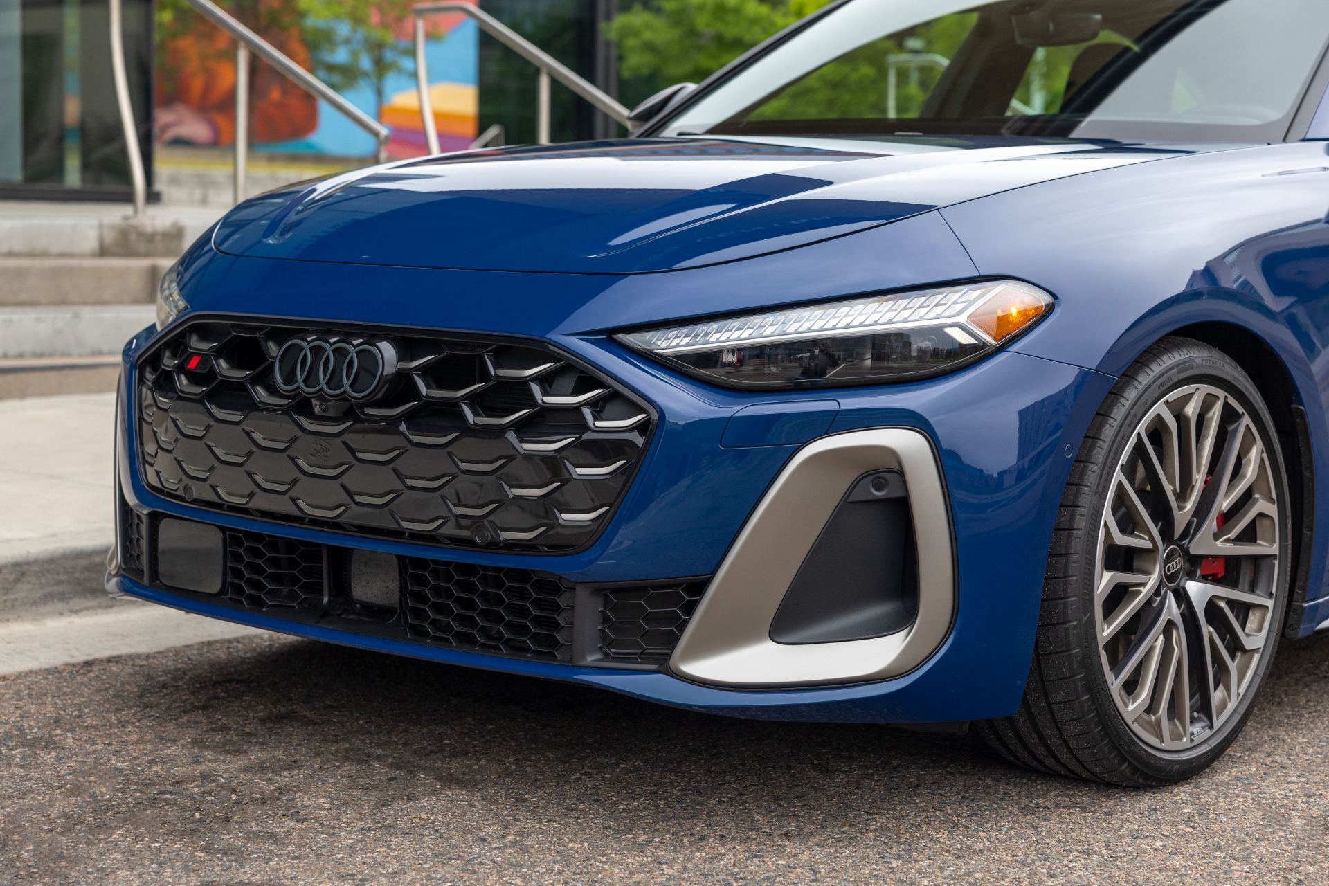 2026 audi s5 grille close blue
