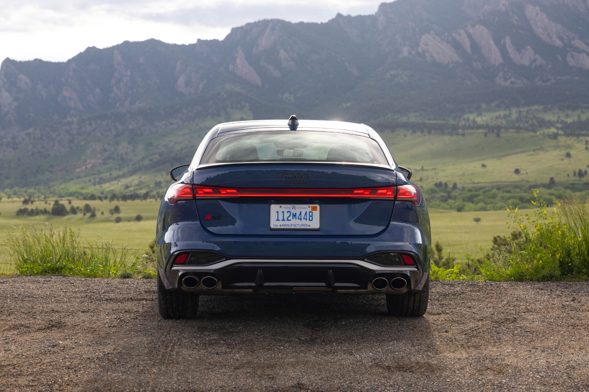 2026 audi s5 rear mountains blue