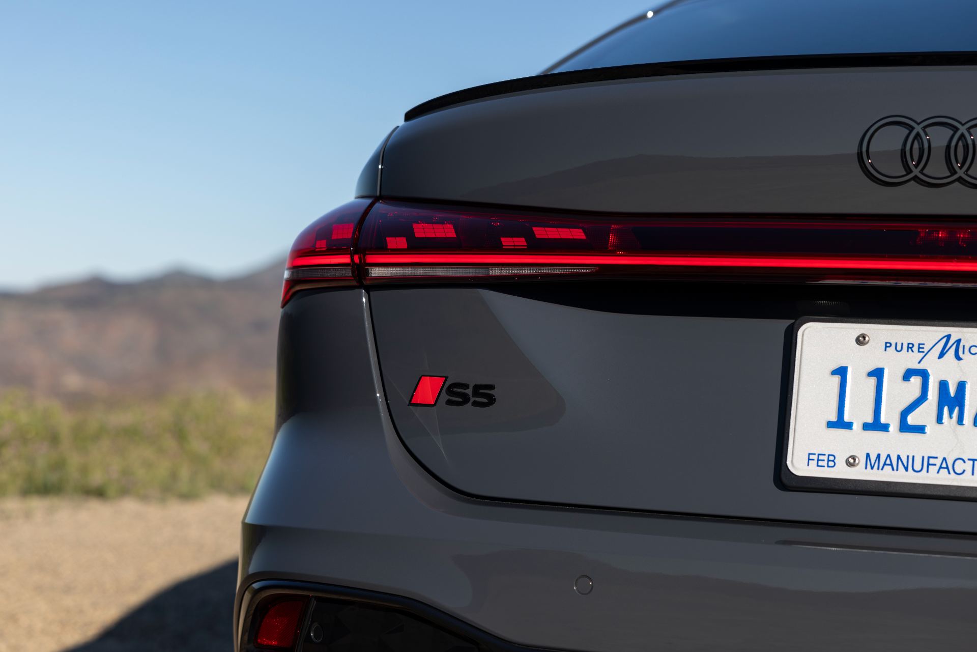2026 audi s5 taillight s5 badge grey