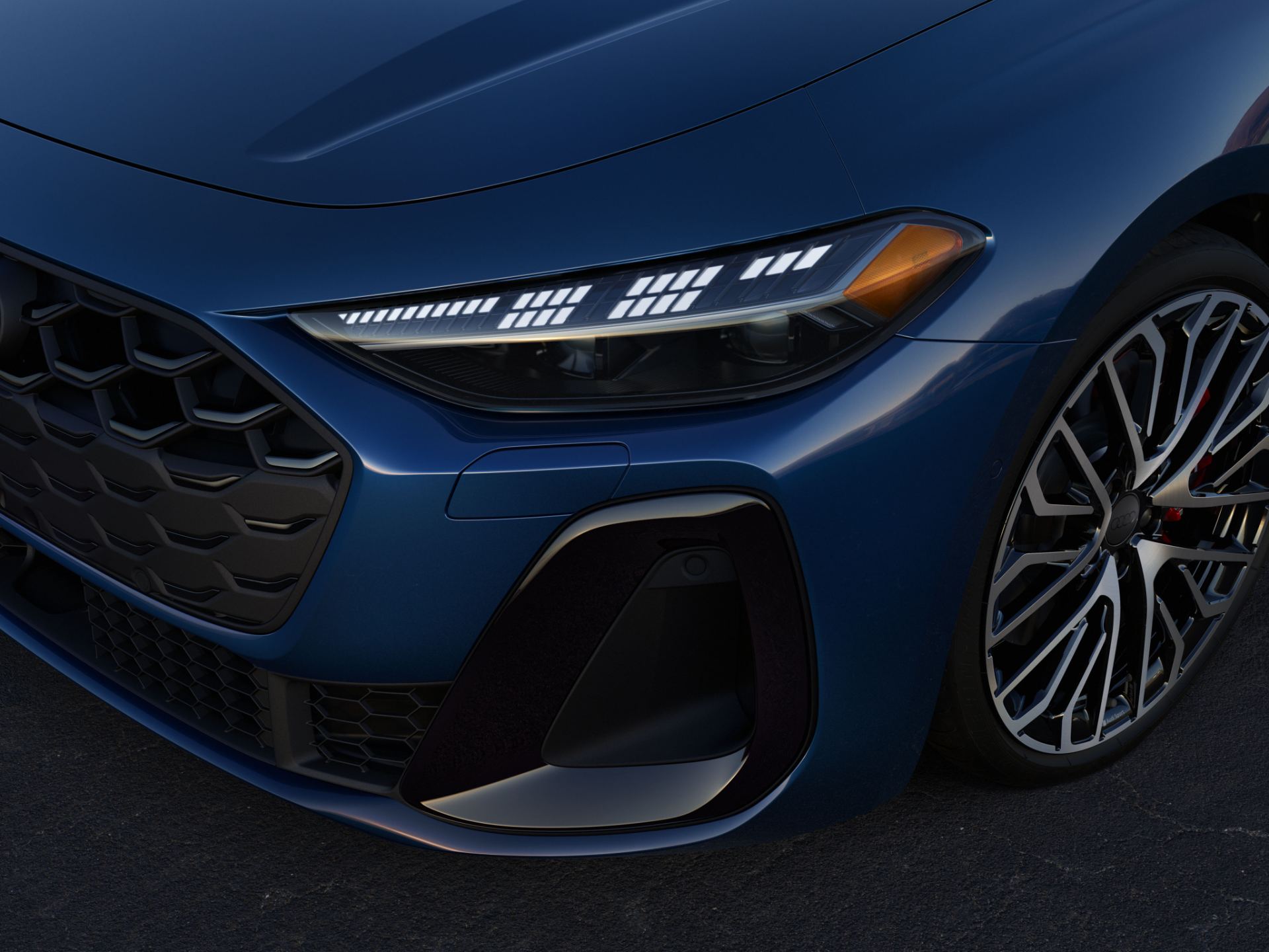 2026 audi s5 headlight close blue