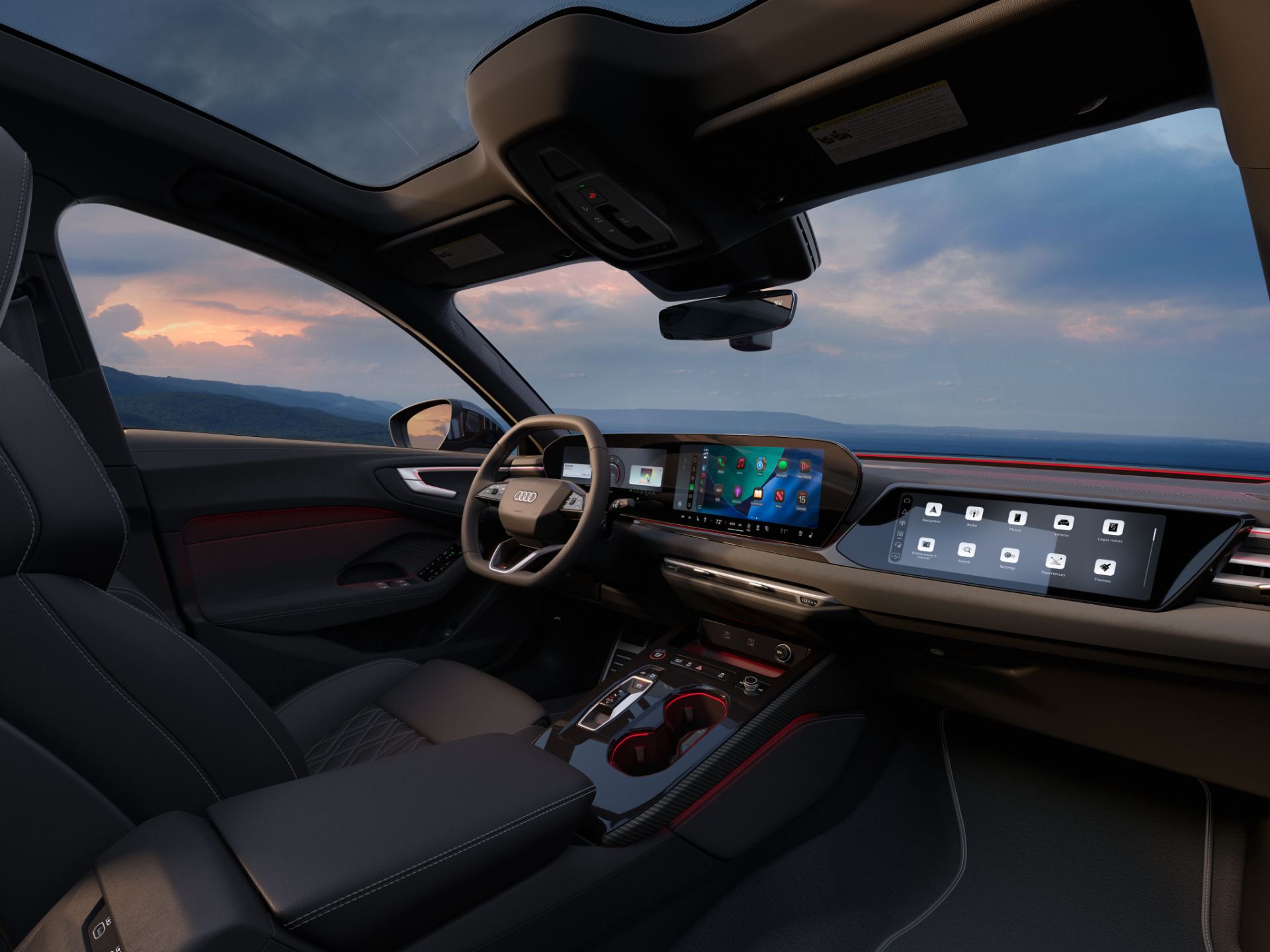 2026 audi s5 interior cockpit dusk