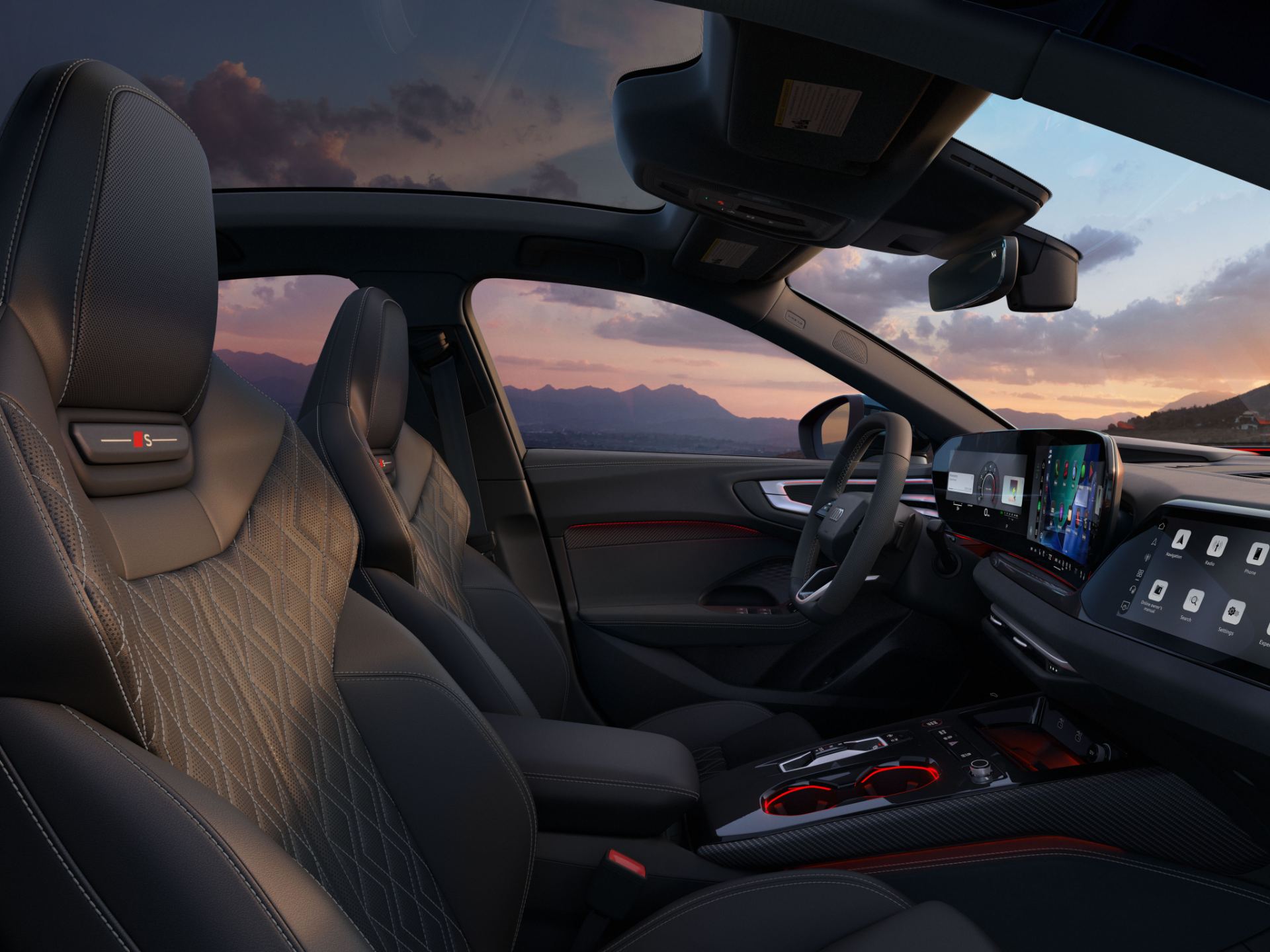 2026 audi s5 interior front seats dusk
