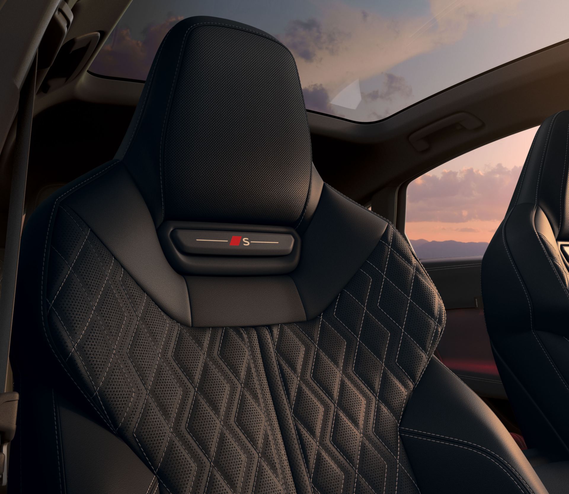 2026 audi s5 interior front seat s logo