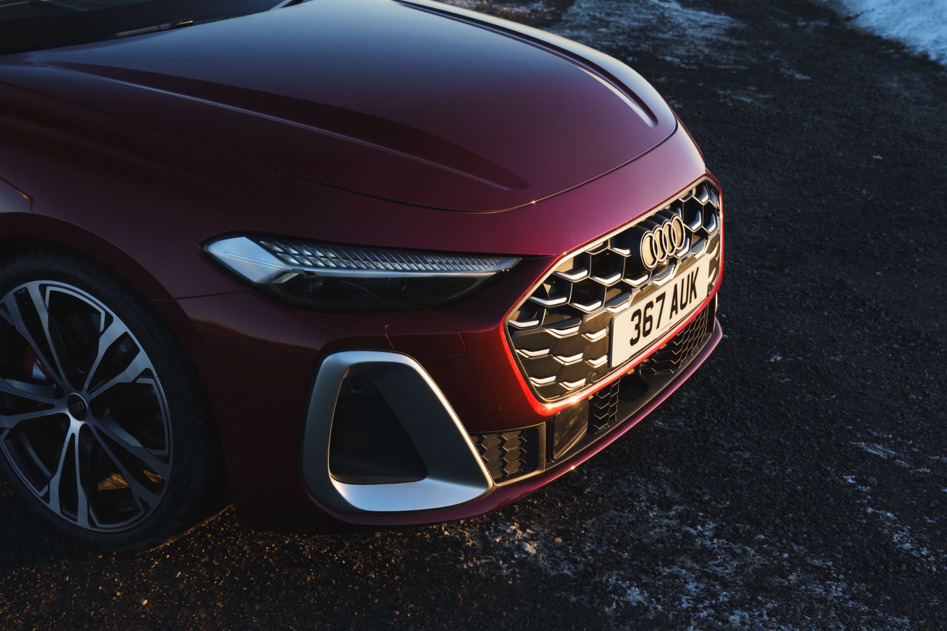 2026 audi s5 avant headlight grille red