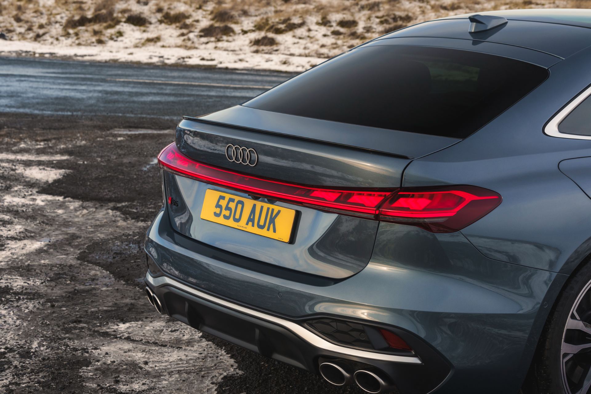 2026 audi s5 saloon rear light bar grey