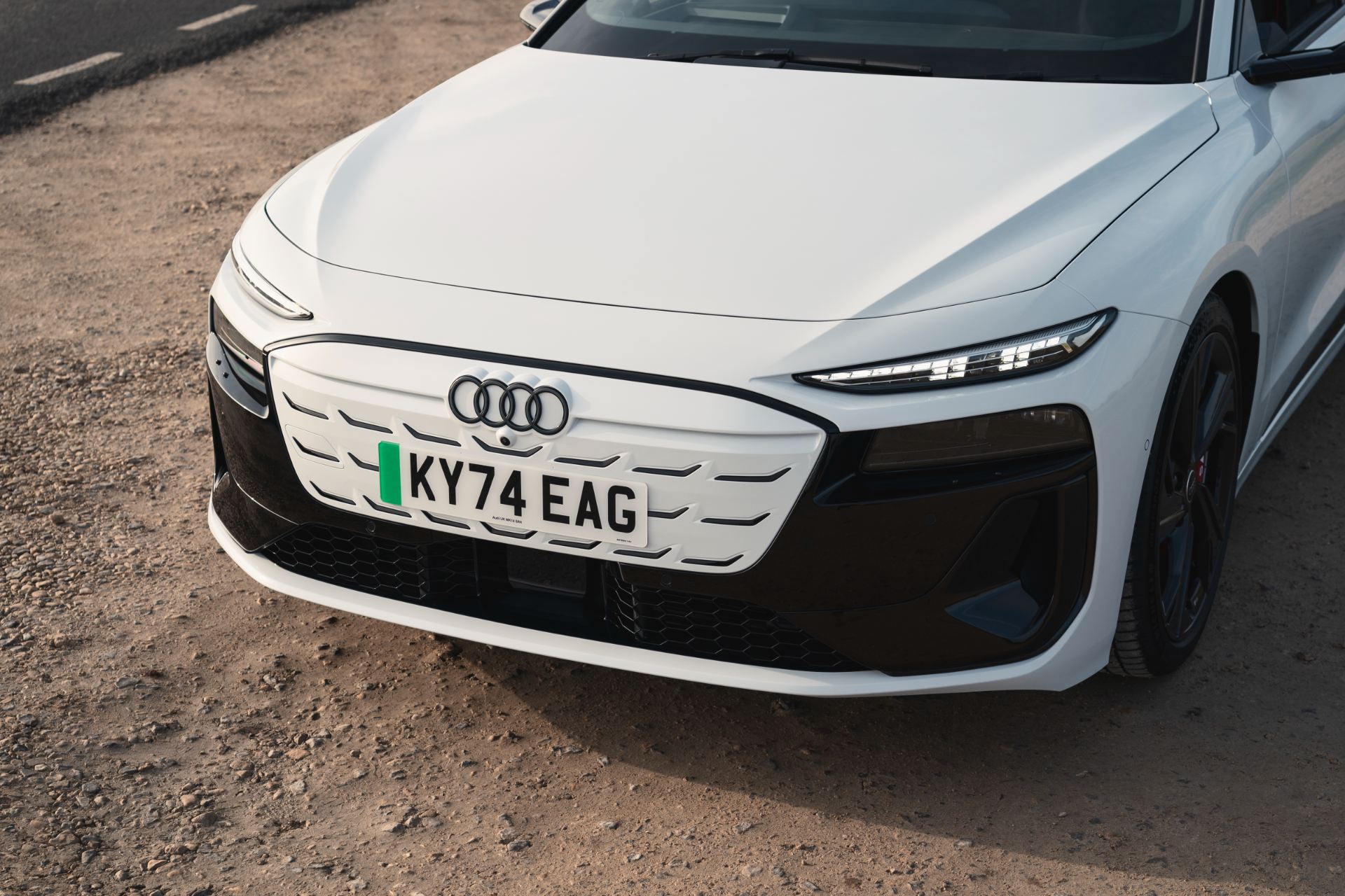 2026 audi s6 avant e tron front high angle white