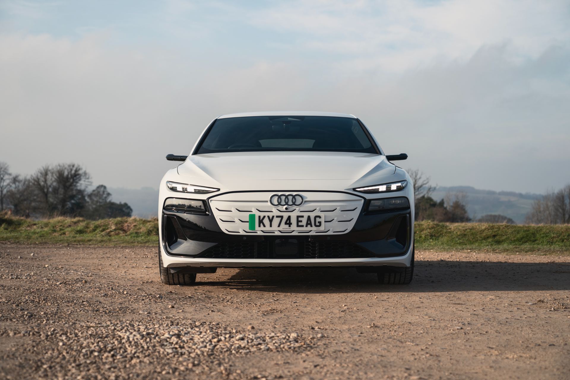2026 audi s6 avant e tron front gravel white