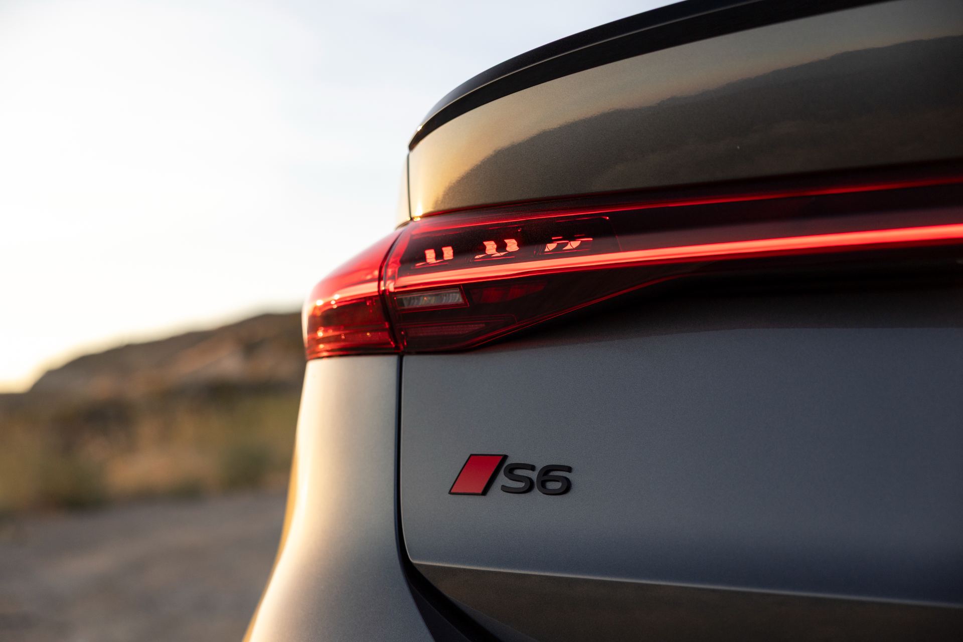 2027 audi s6 sportback e tron taillight s6 badge