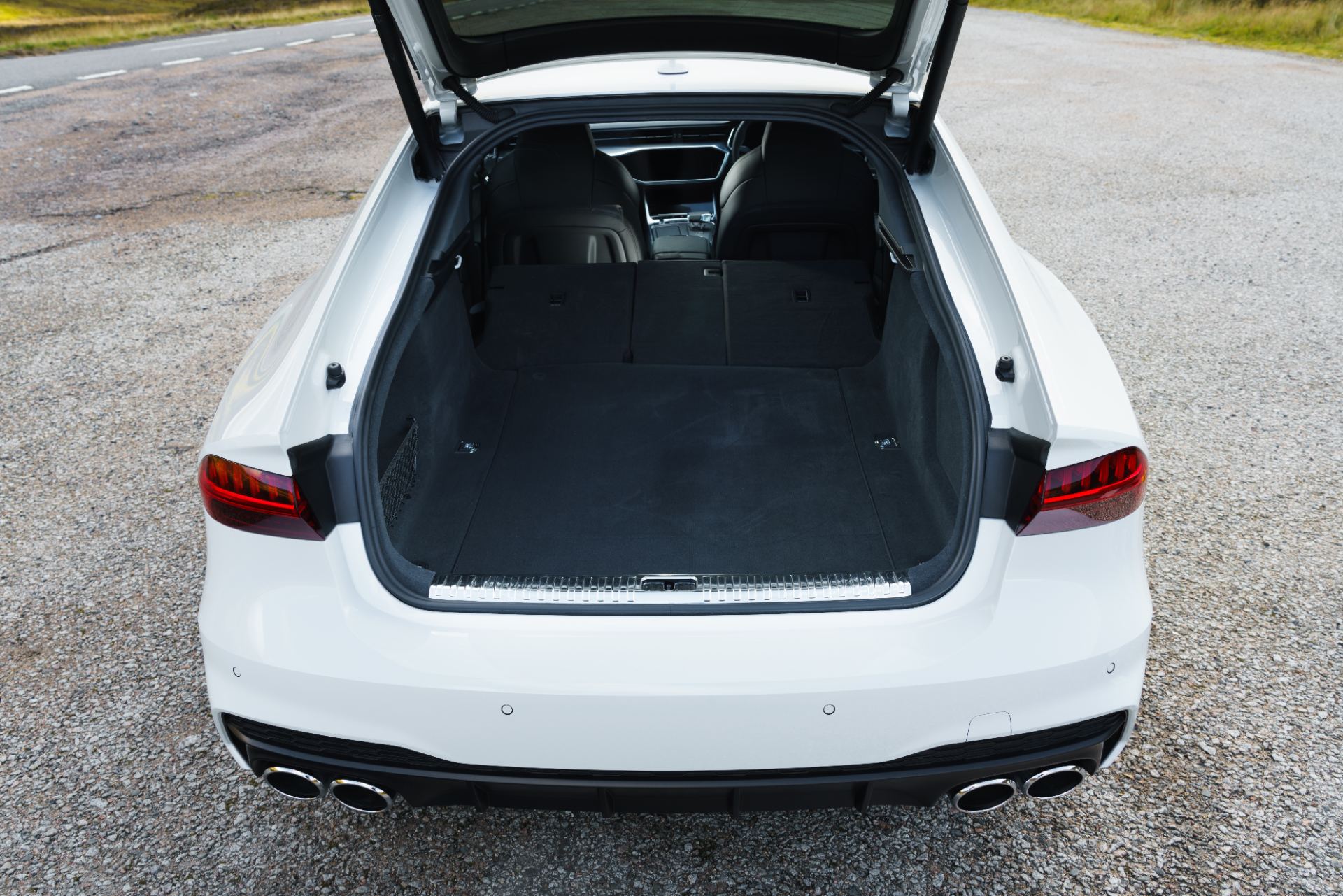 audi s7 sportback cargo space seats folded