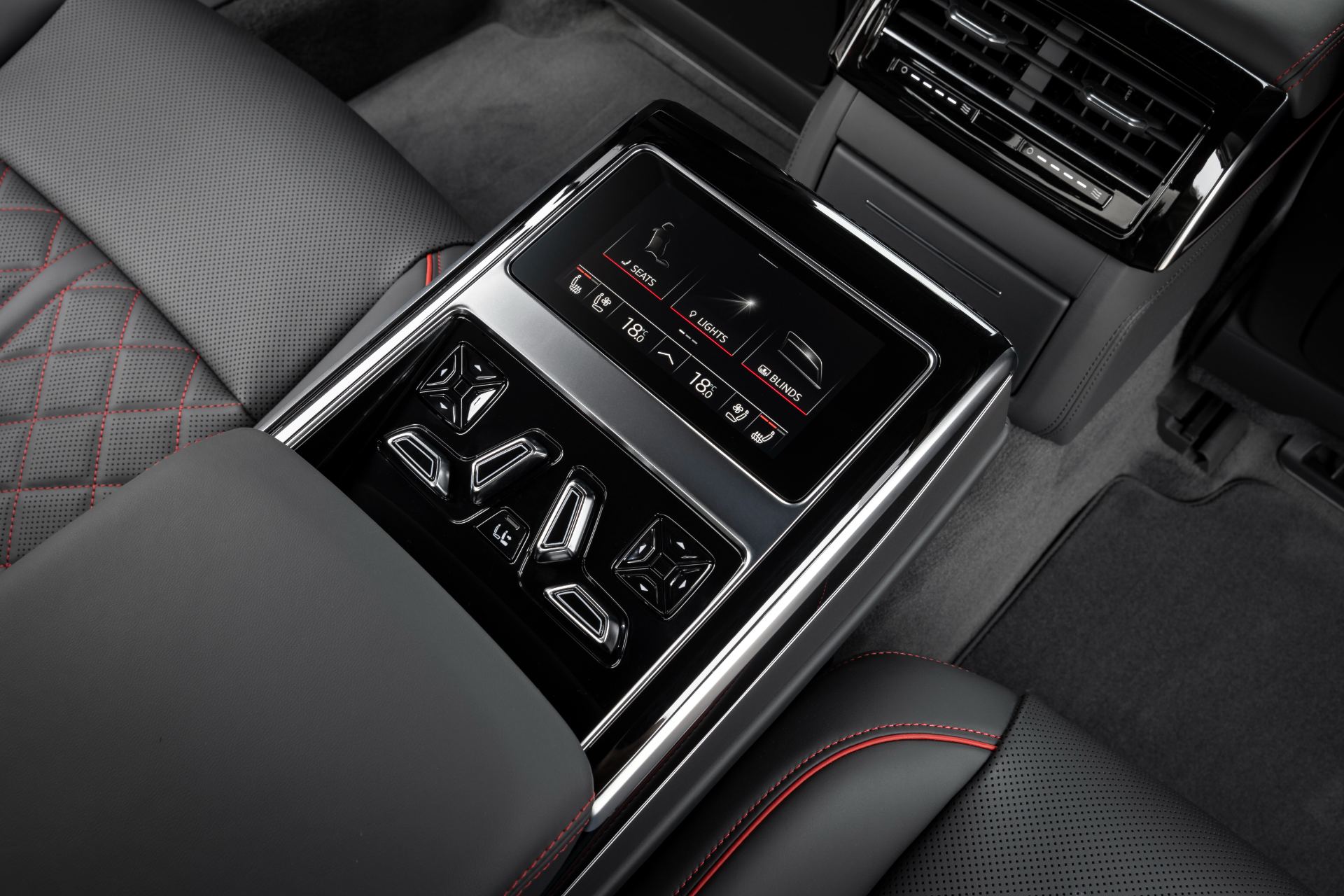 2025 audi s8 interior rear seat controls