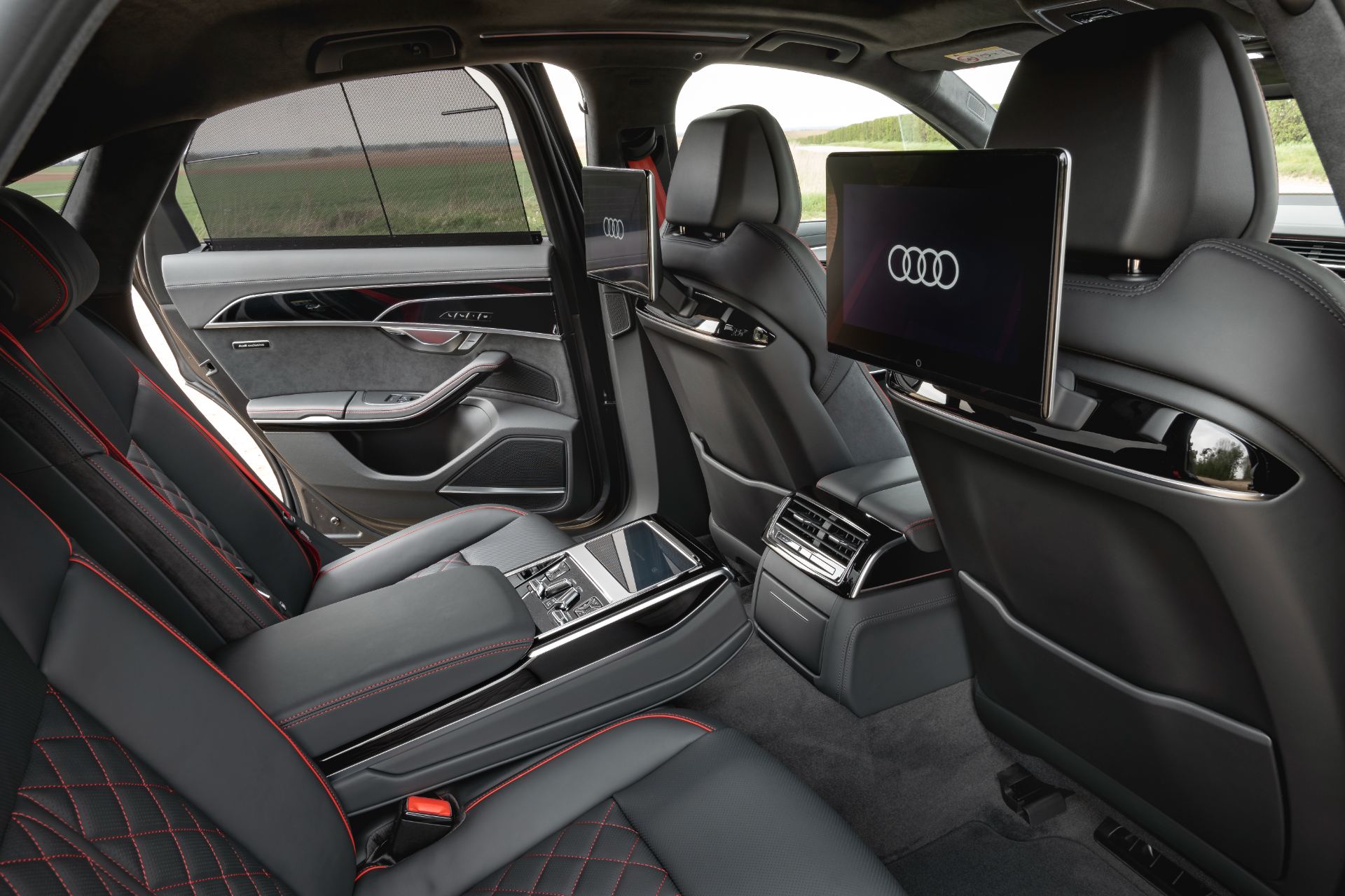 2025 audi s8 interior rear seats entertainment screens