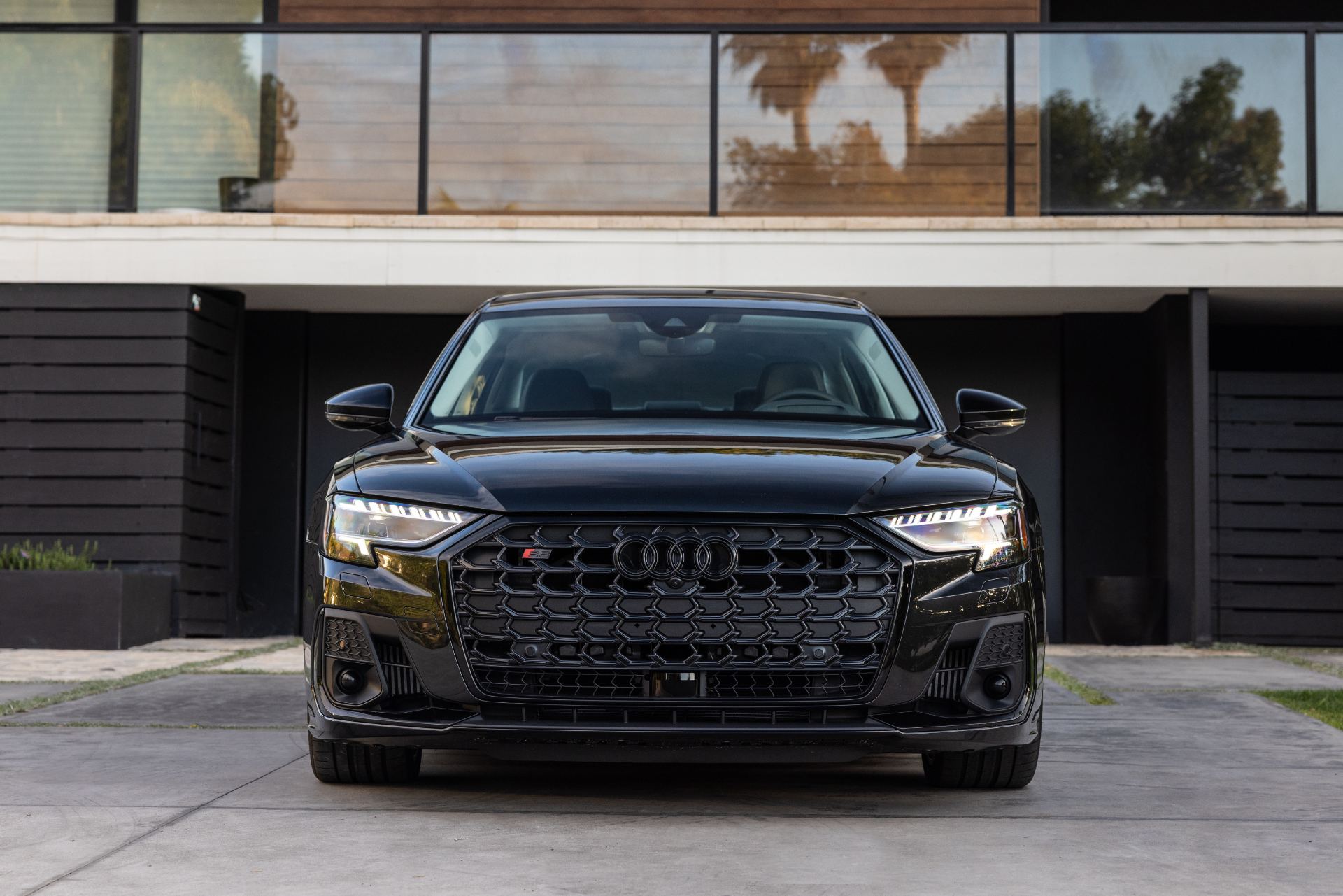 2026 audi s8 front modern house black