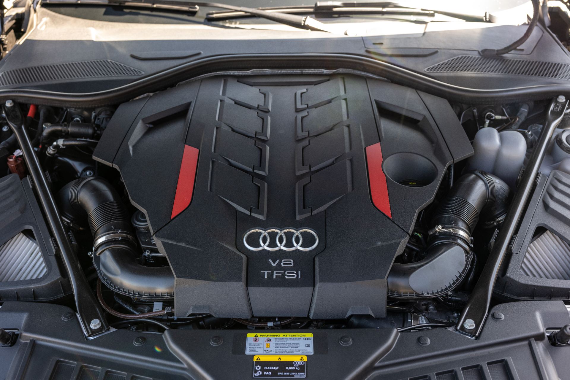2026 audi s8 engine bay v8 tfsi