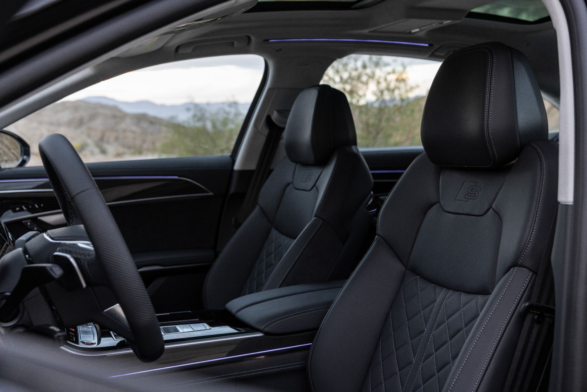 2026 audi s8 interior front seats door view