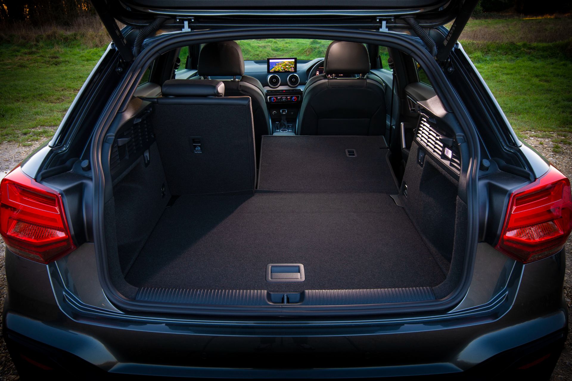 2025 audi sq2 cargo space seats folded