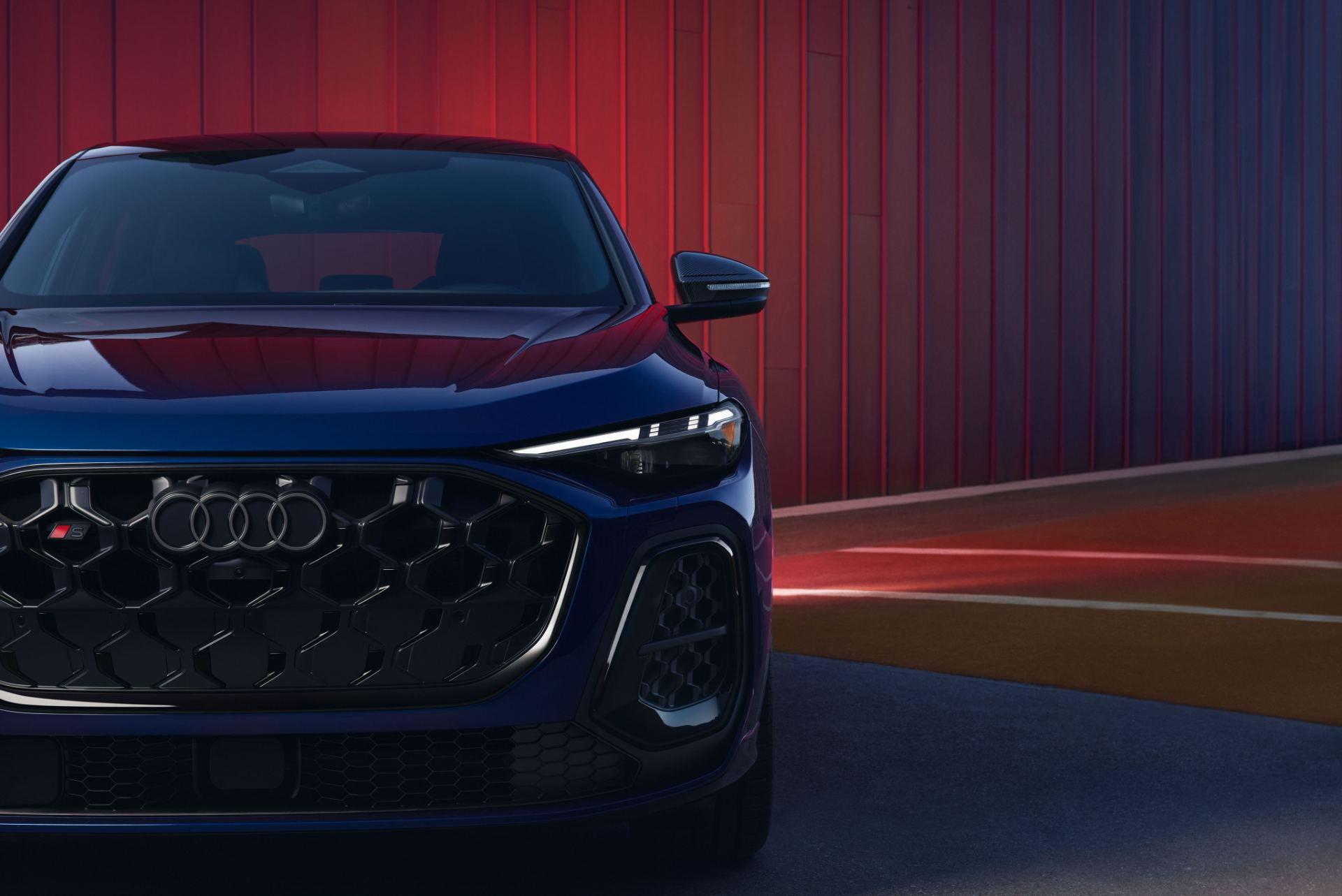 2026 audi sq5 sportback grille close blue