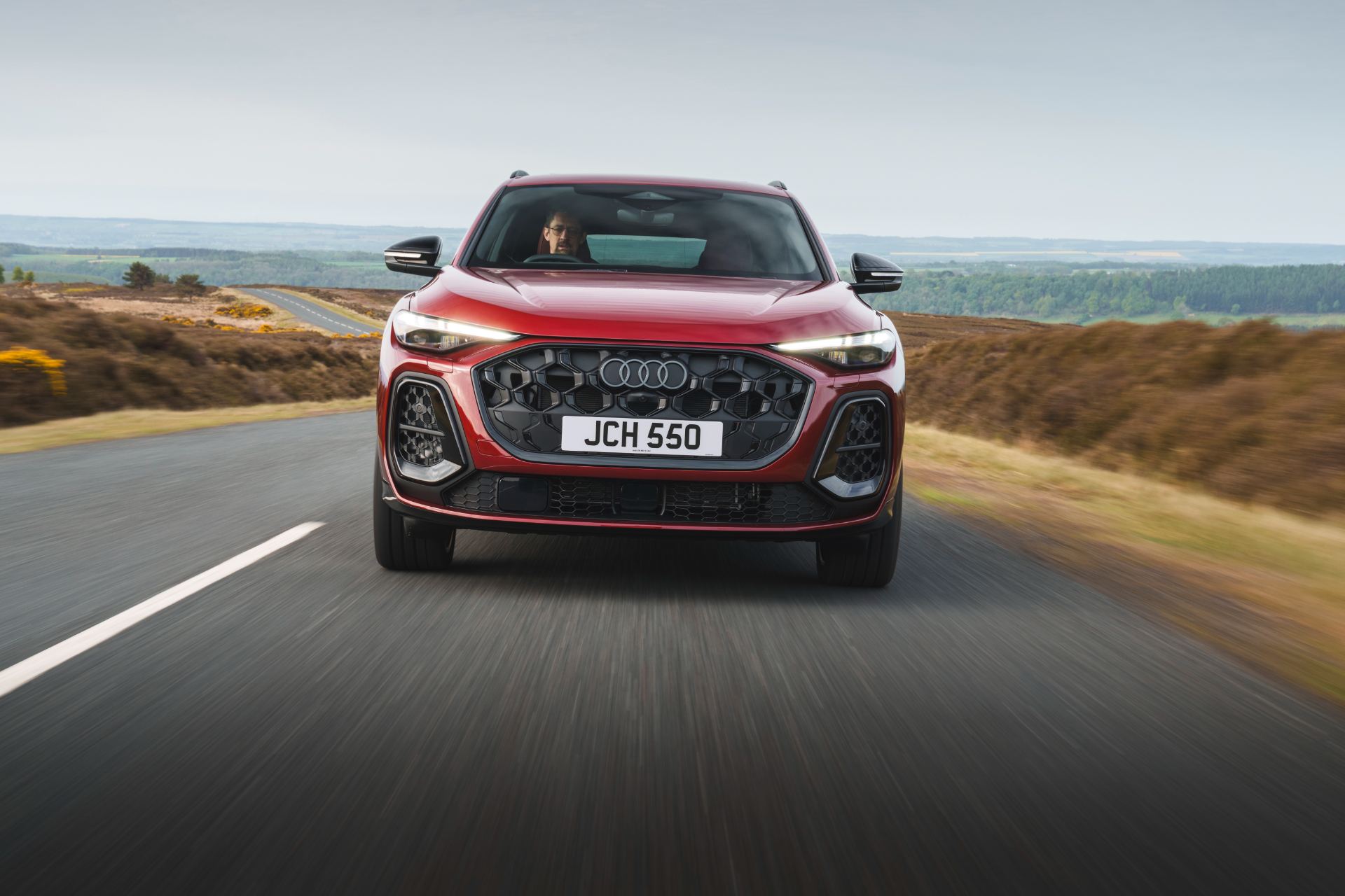 2026 audi sq5 sportback driving front red