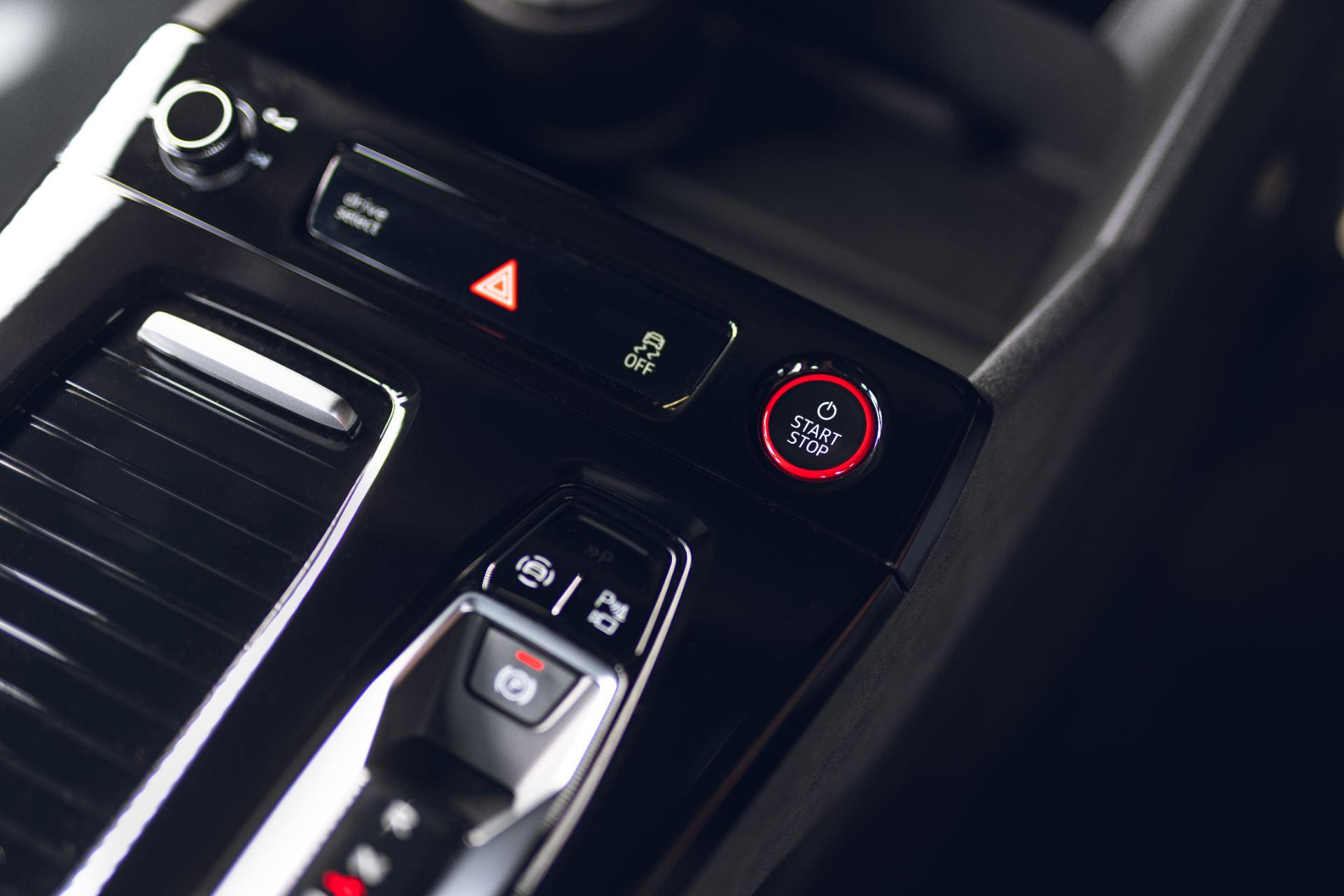 2026 audi sq6 e tron interior start stop button