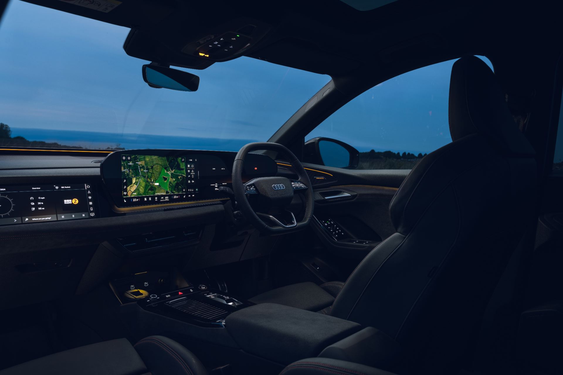 2026 audi sq6 e tron interior ambient lighting