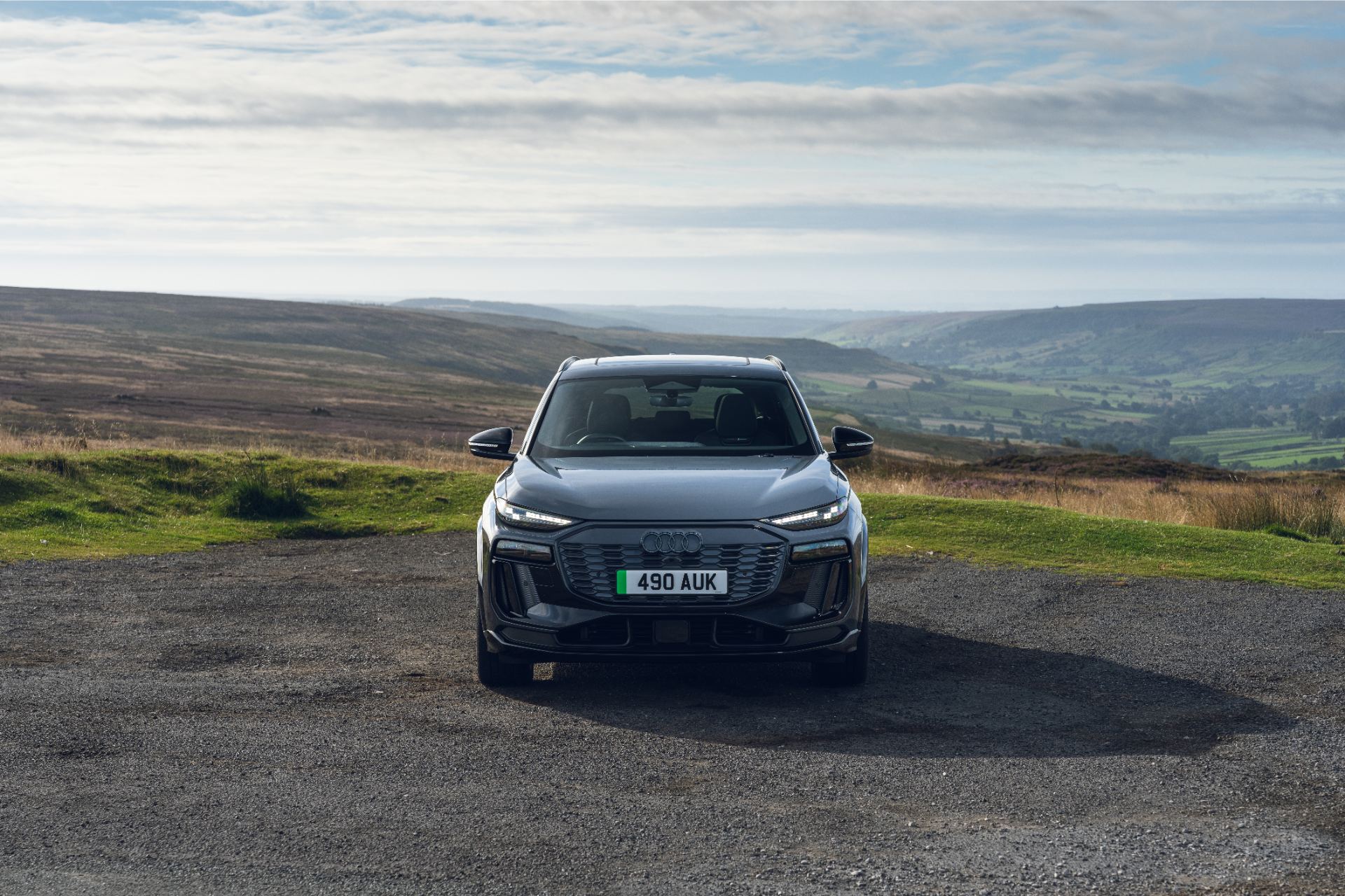 2026 audi sq6 e tron front valley grey