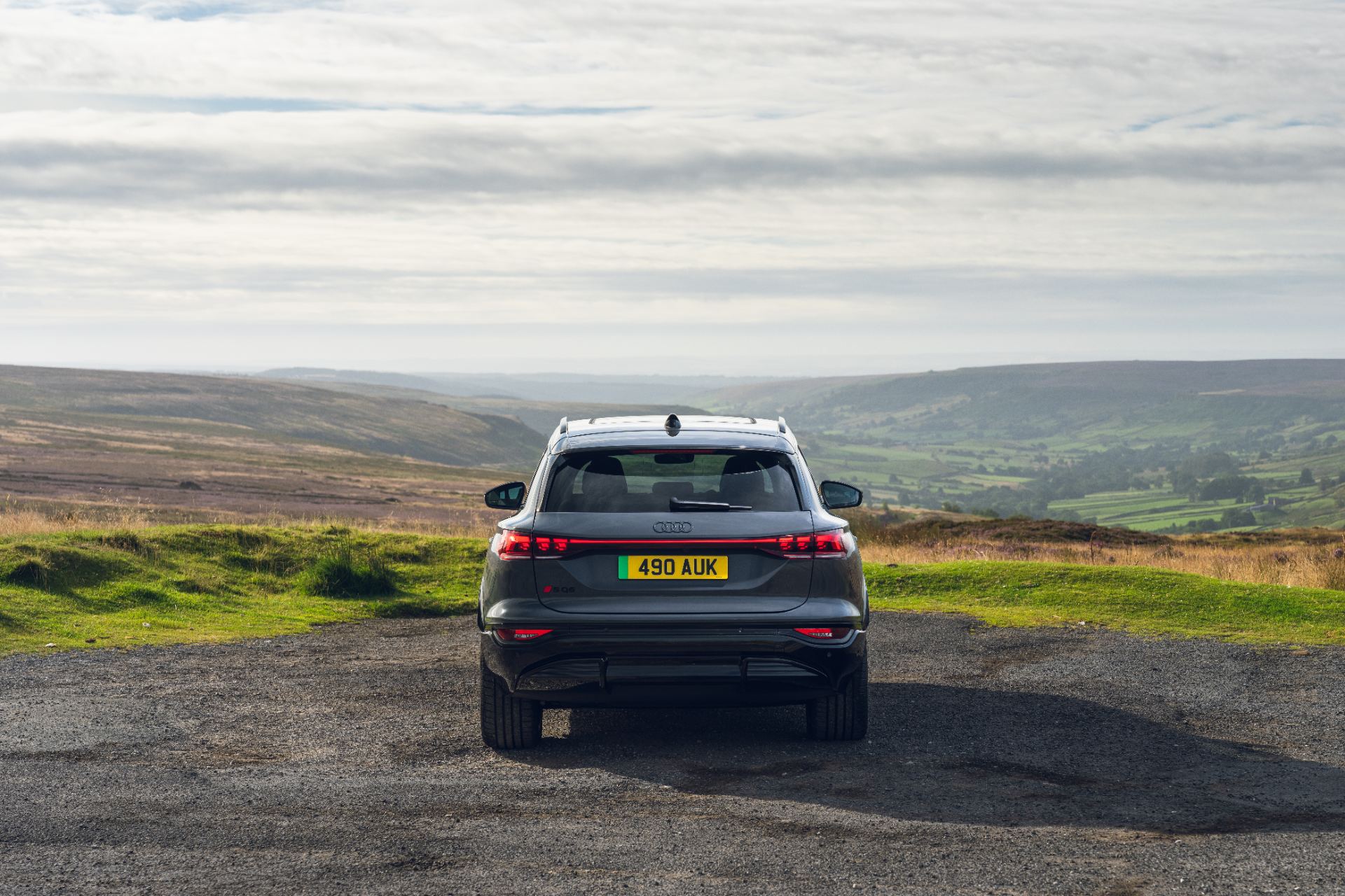 2026 audi sq6 e tron rear valley grey