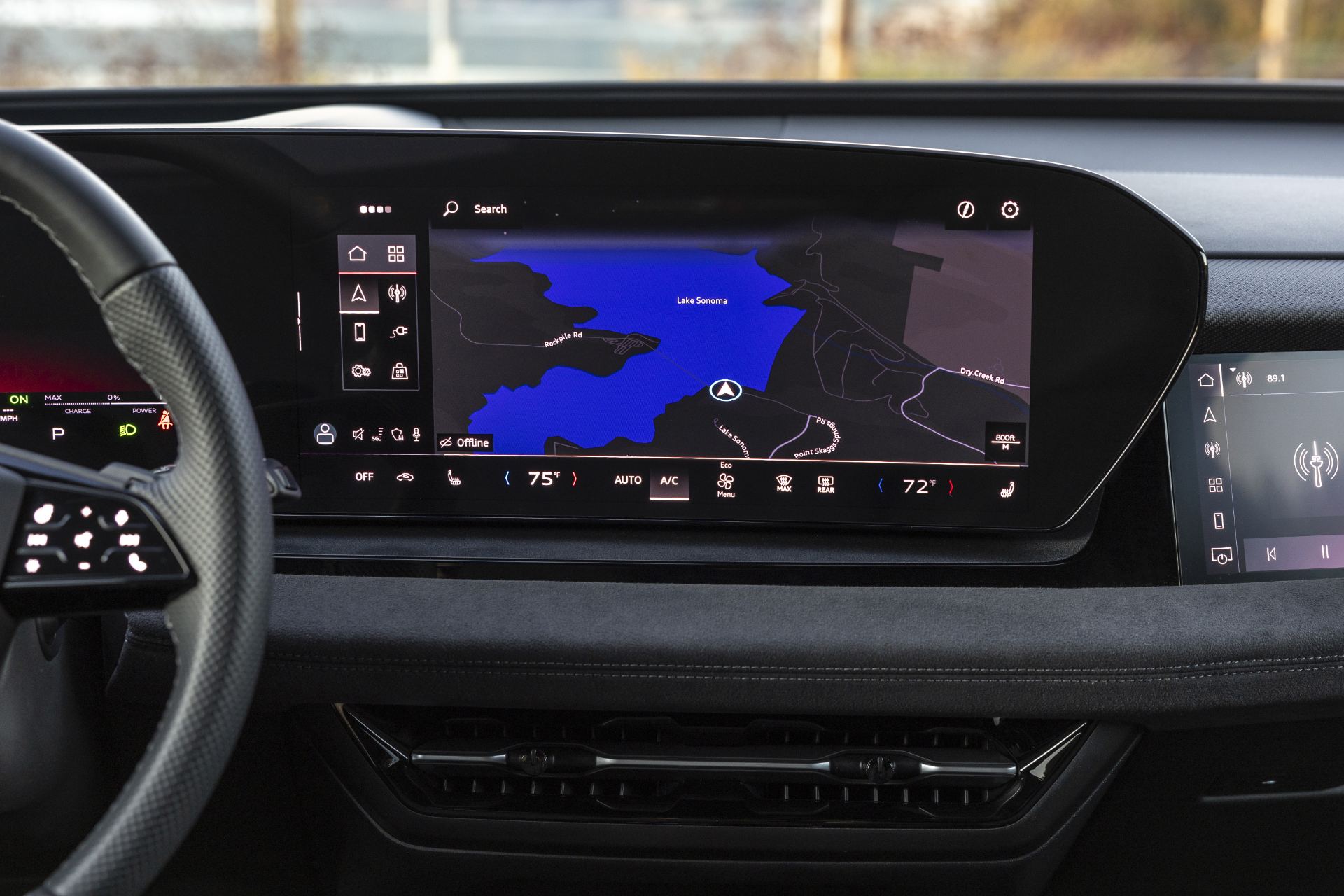 2027 audi sq6 e tron interior infotainment map