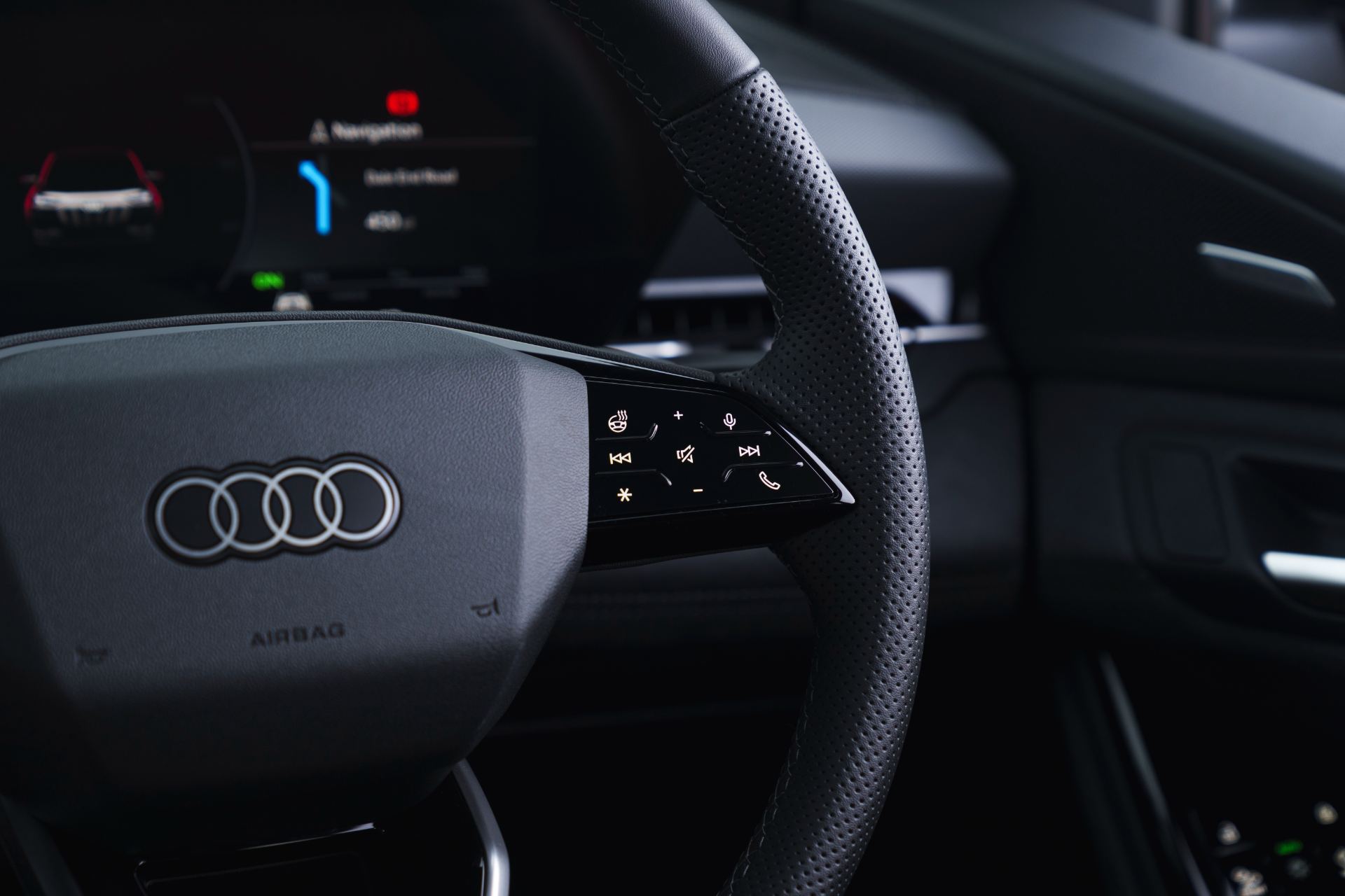2026 audi sq6 sportback e tron interior steering wheel controls