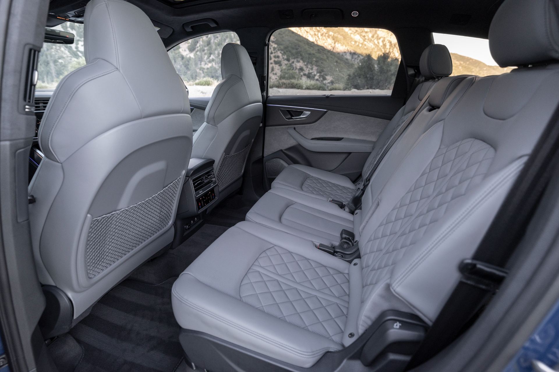 audi sq7 interior second row seats grey leather