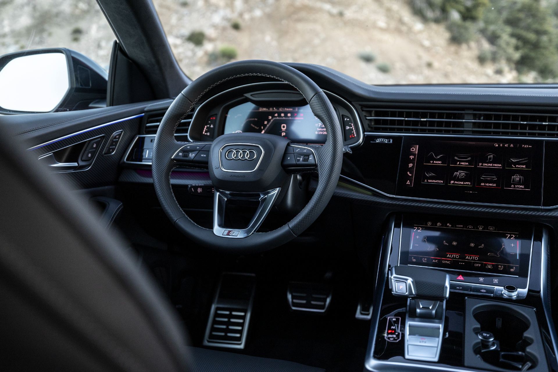 audi sq8 interior cockpit driver view