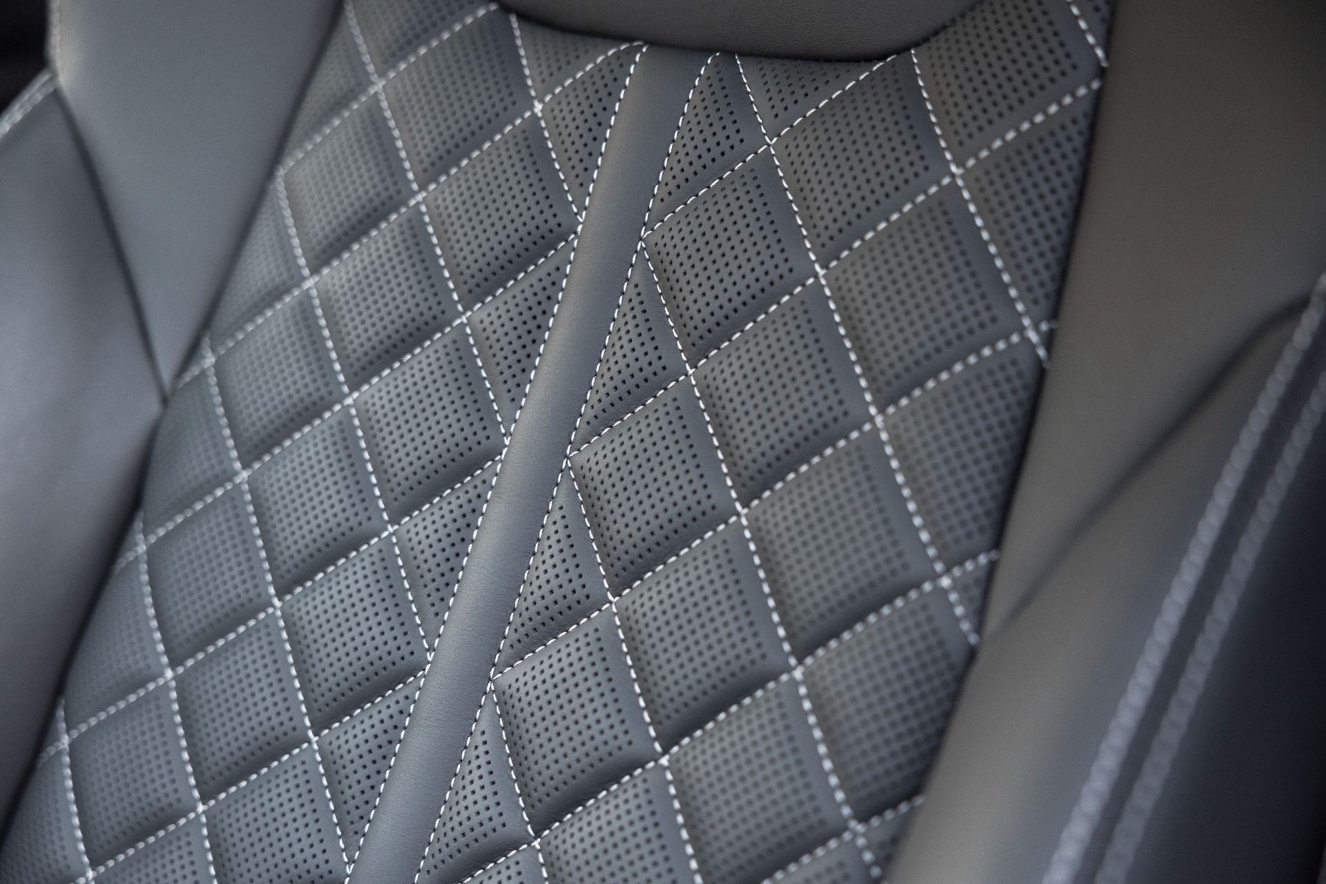 audi sq8 interior seat quilted detail