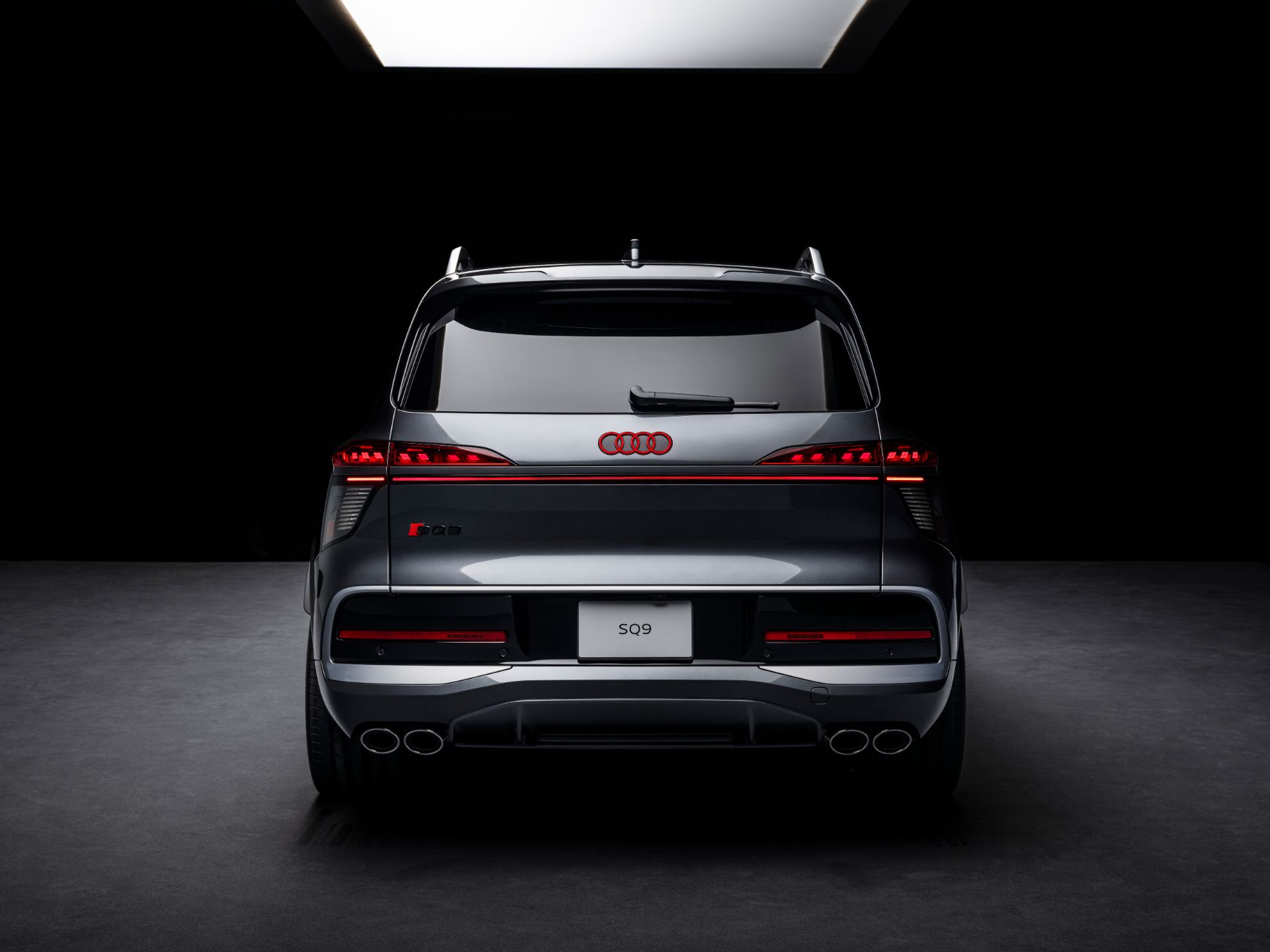 2027 audi sq9 rear studio grey